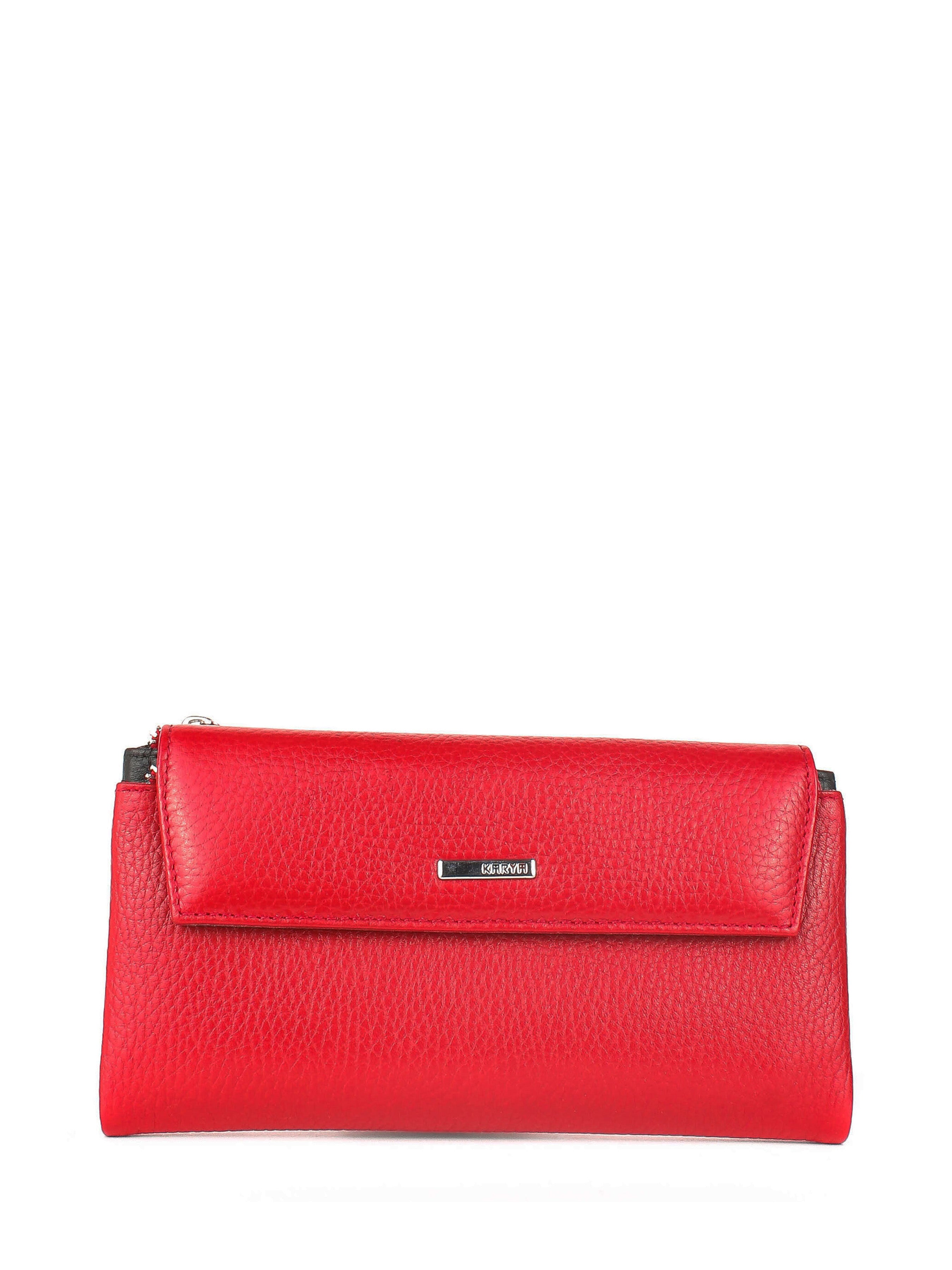 Cartera de piel italiana Rojo 1173-46-45