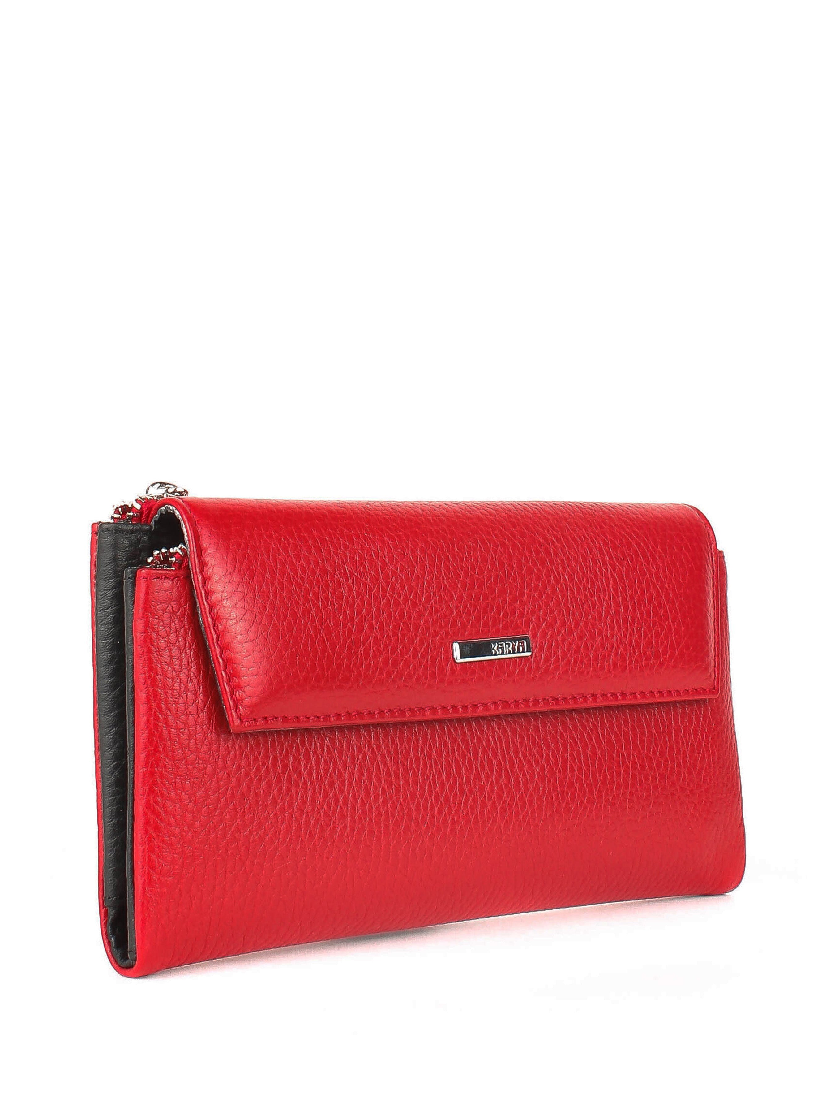 Cartera de piel italiana Rojo 1173-46-45