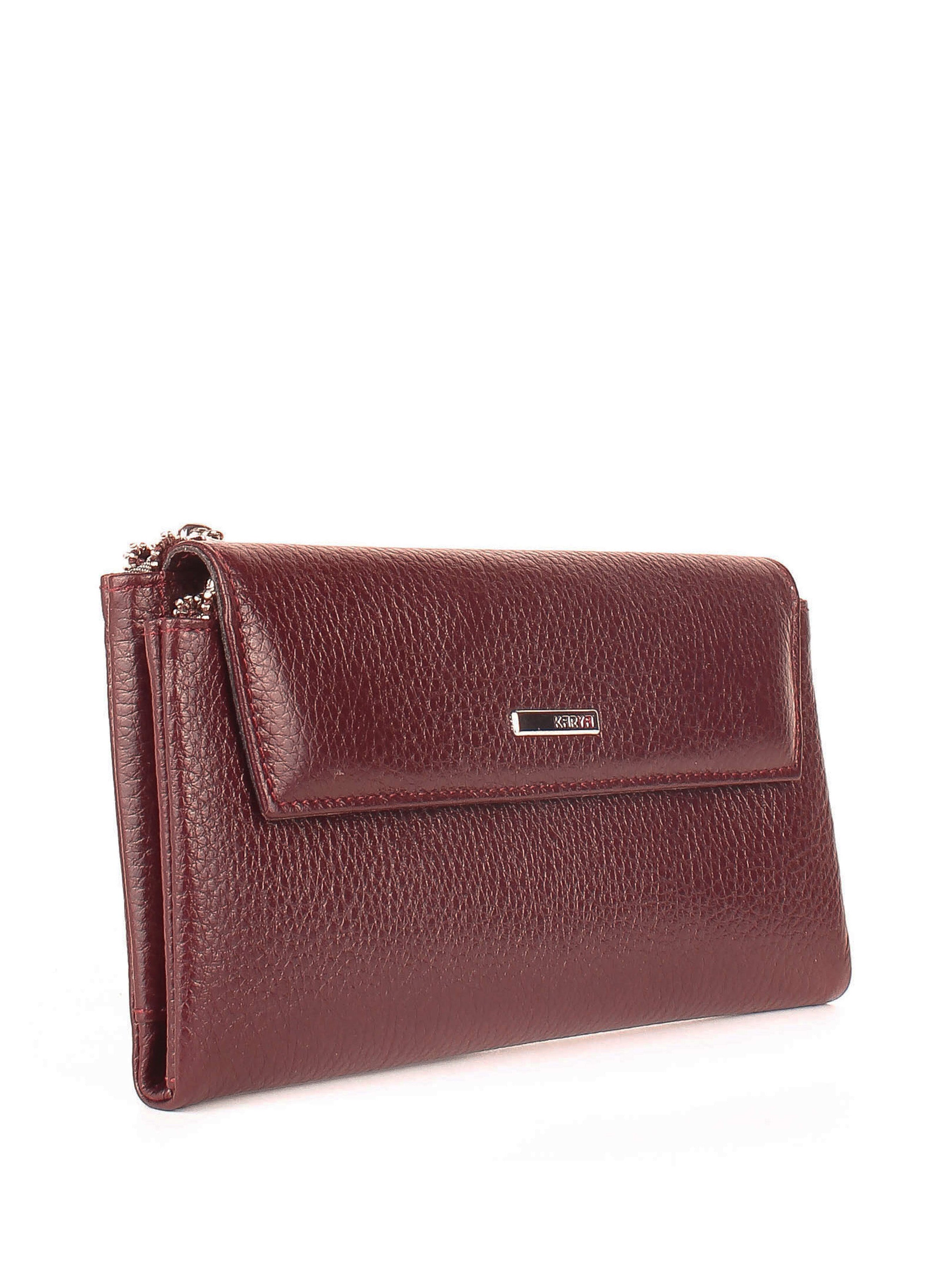 Cartera de piel italiana Burgoña 1173-243