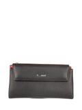 Cartera de piel italiana Negro 1173-45-46