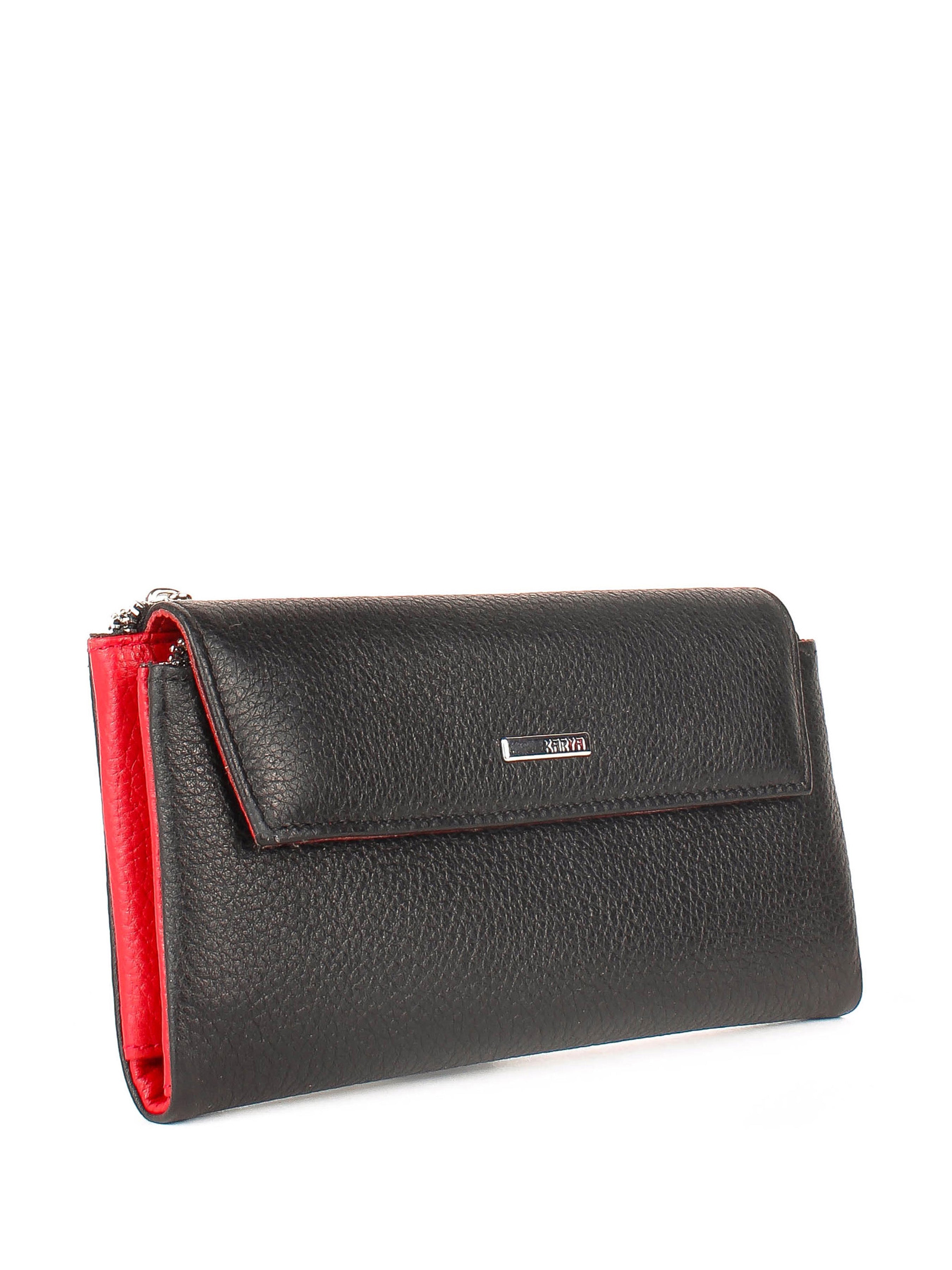 Cartera de piel italiana Negro 1173-45-46