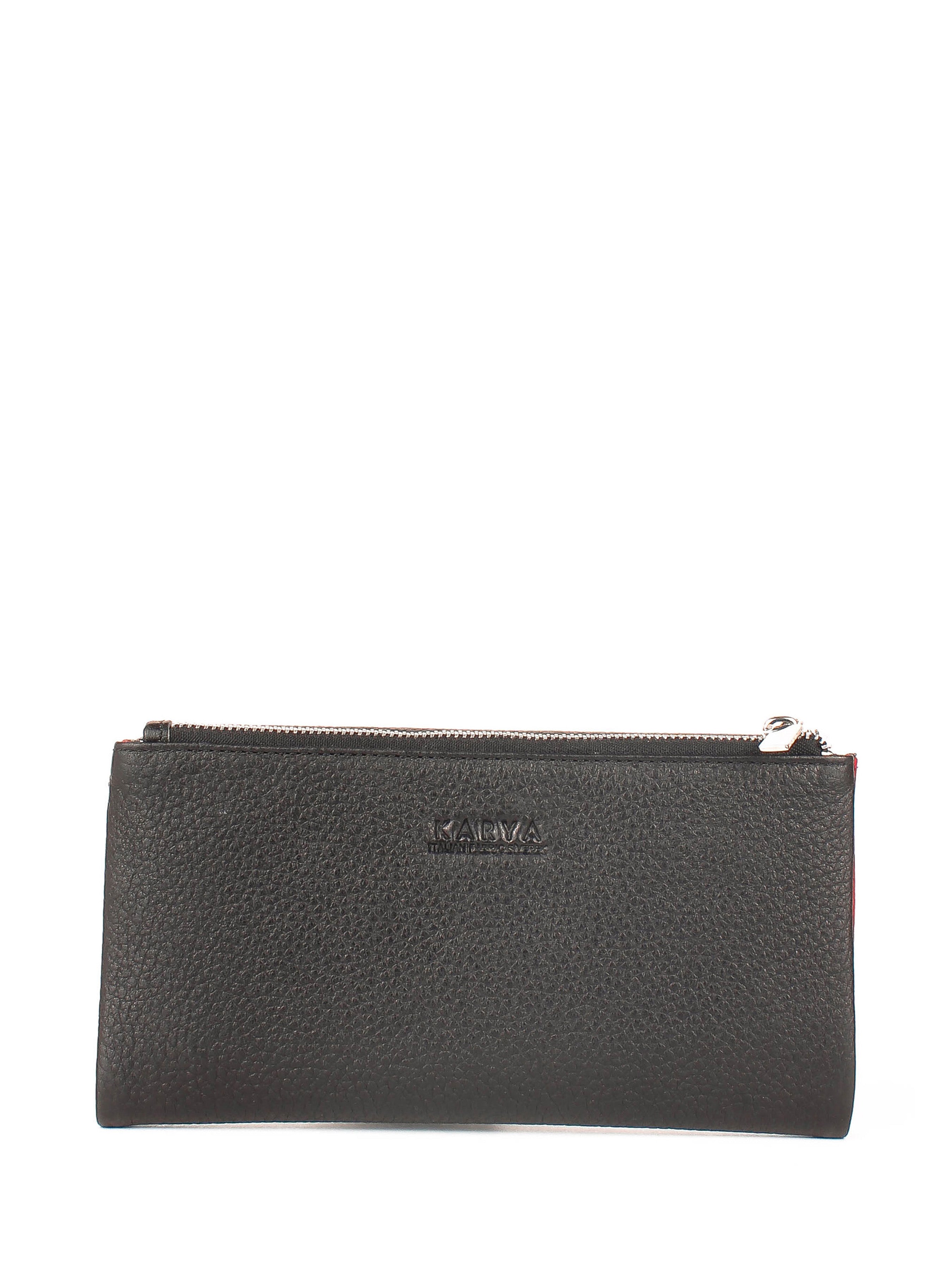 Cartera de piel italiana Negro 1173-45-46