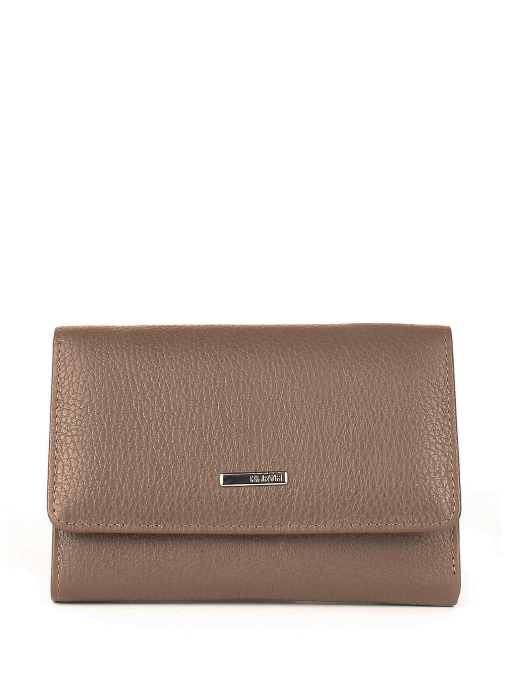 Cartera de piel italiana Gris 2003-51