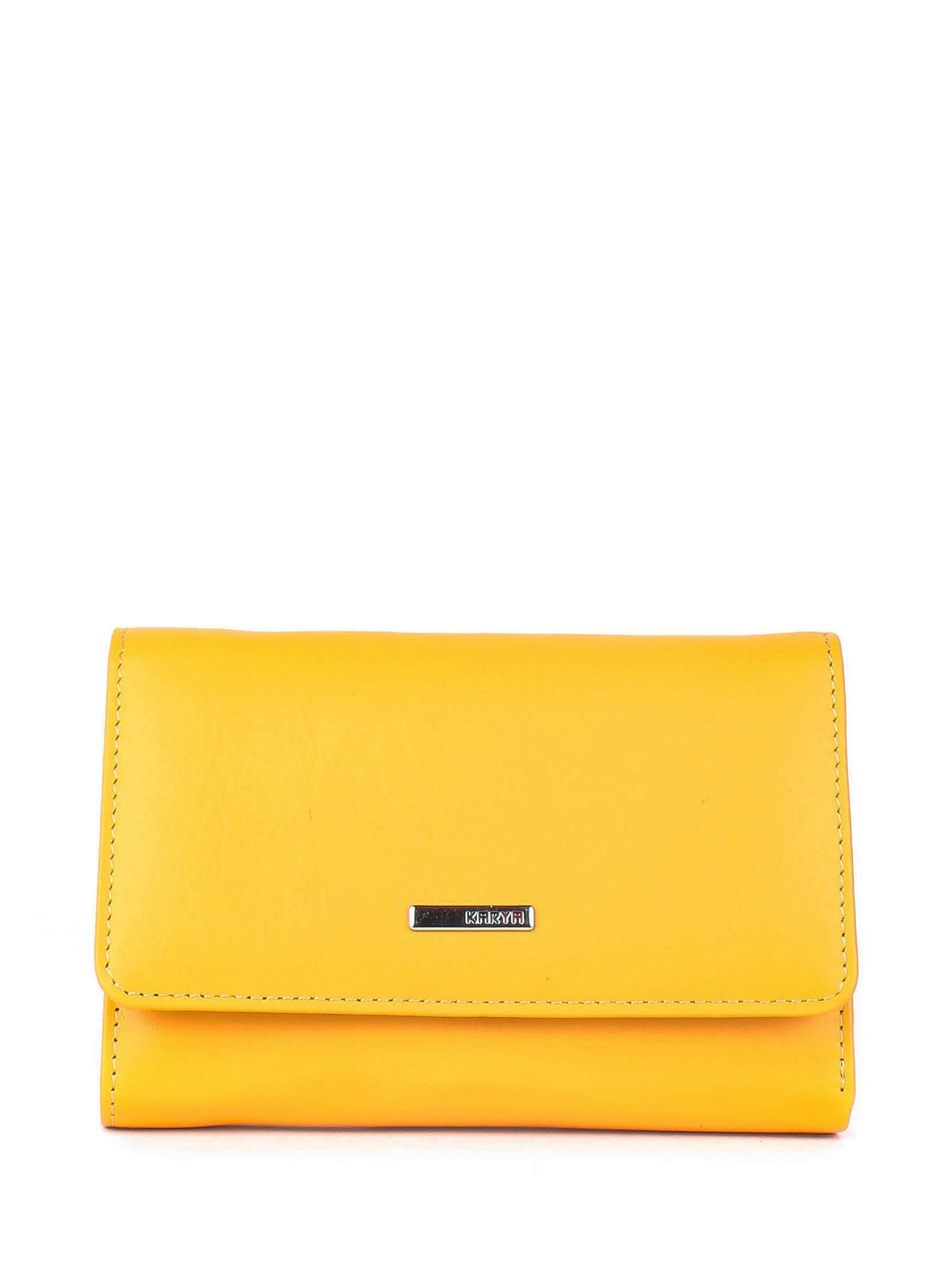 Cartera de piel italiana Amarillo 2003-56