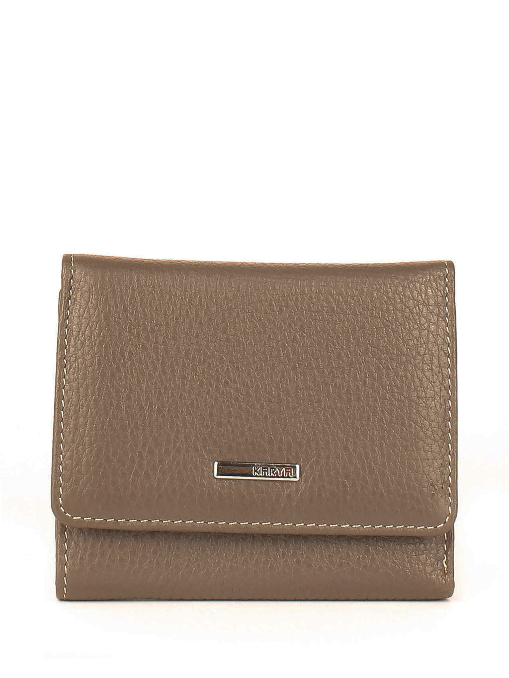 Cartera de piel italiana Gris 2021-51