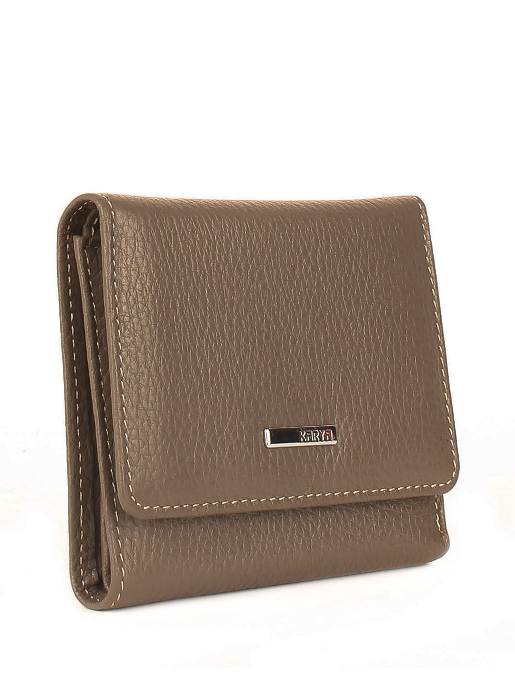 Cartera de piel italiana Gris 2021-51