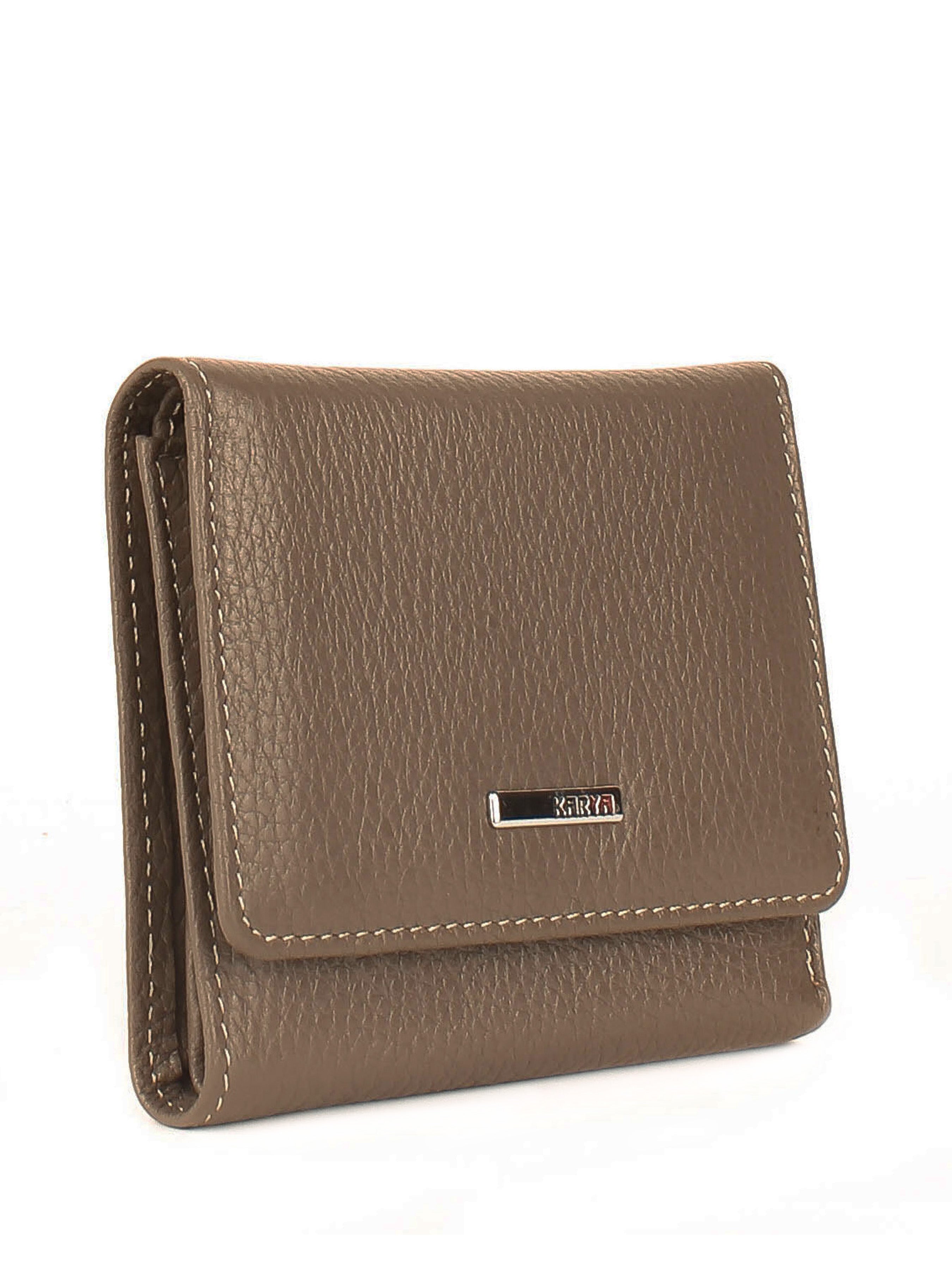 Cartera de piel italiana Gris 2021-51