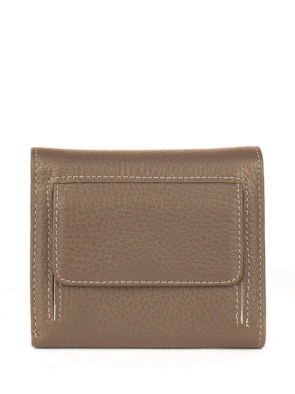 Cartera de piel italiana Gris 2021-51