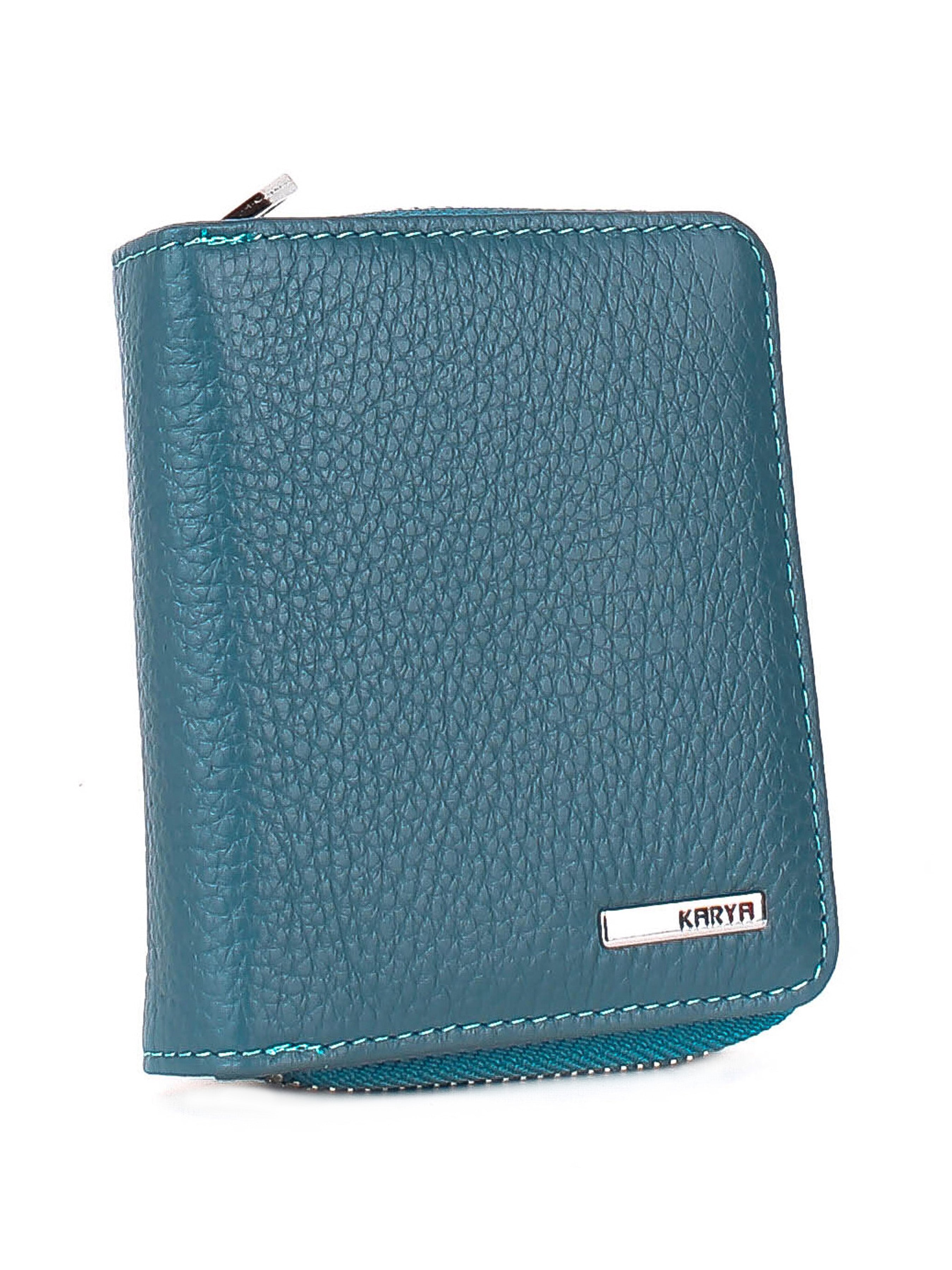 Cartera de piel italiana Темно блакитний 2012-093