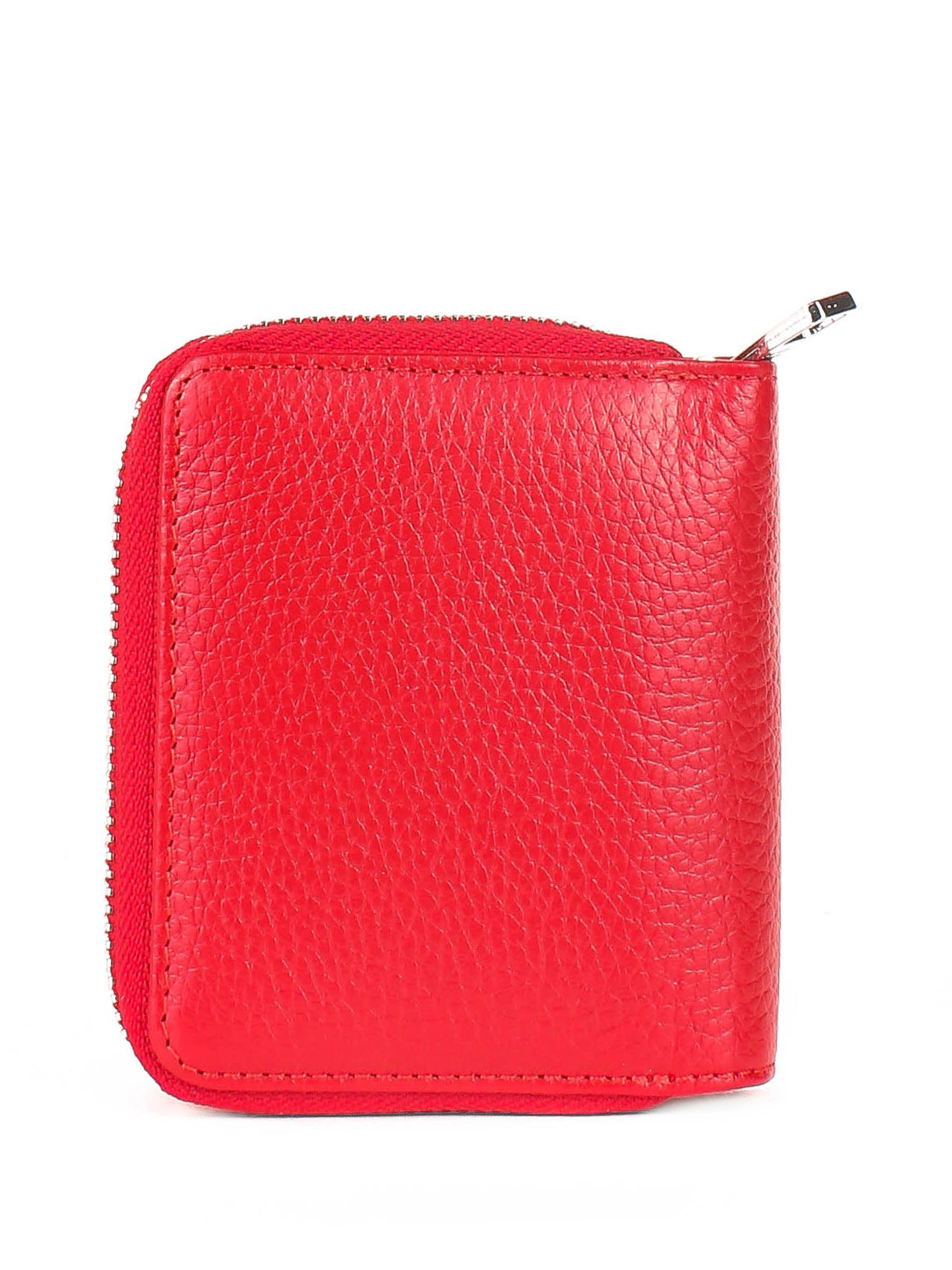 Cartera de piel italiana Rojo 2012-46