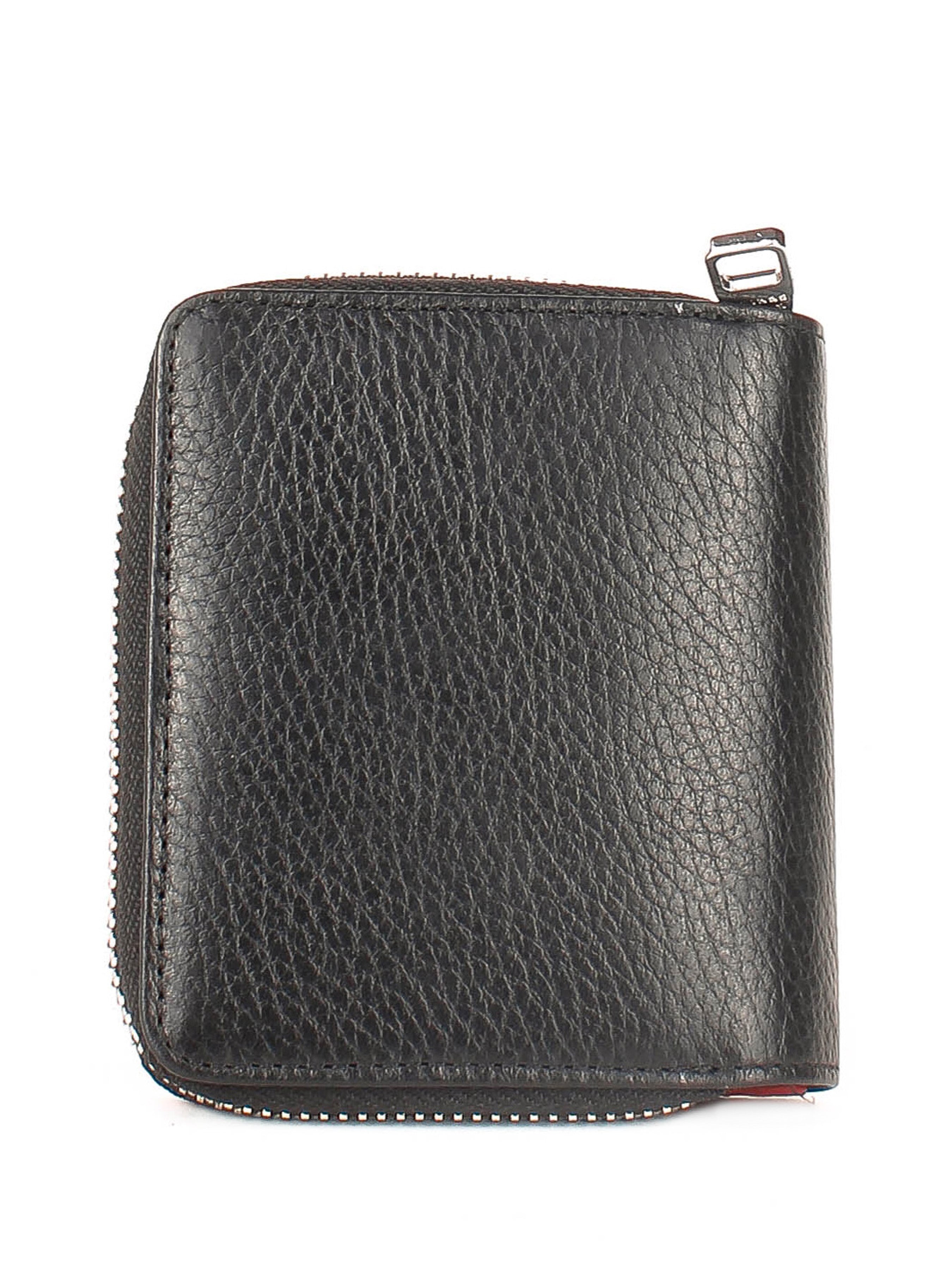 Cartera de piel italiana Negro 2012-45-46