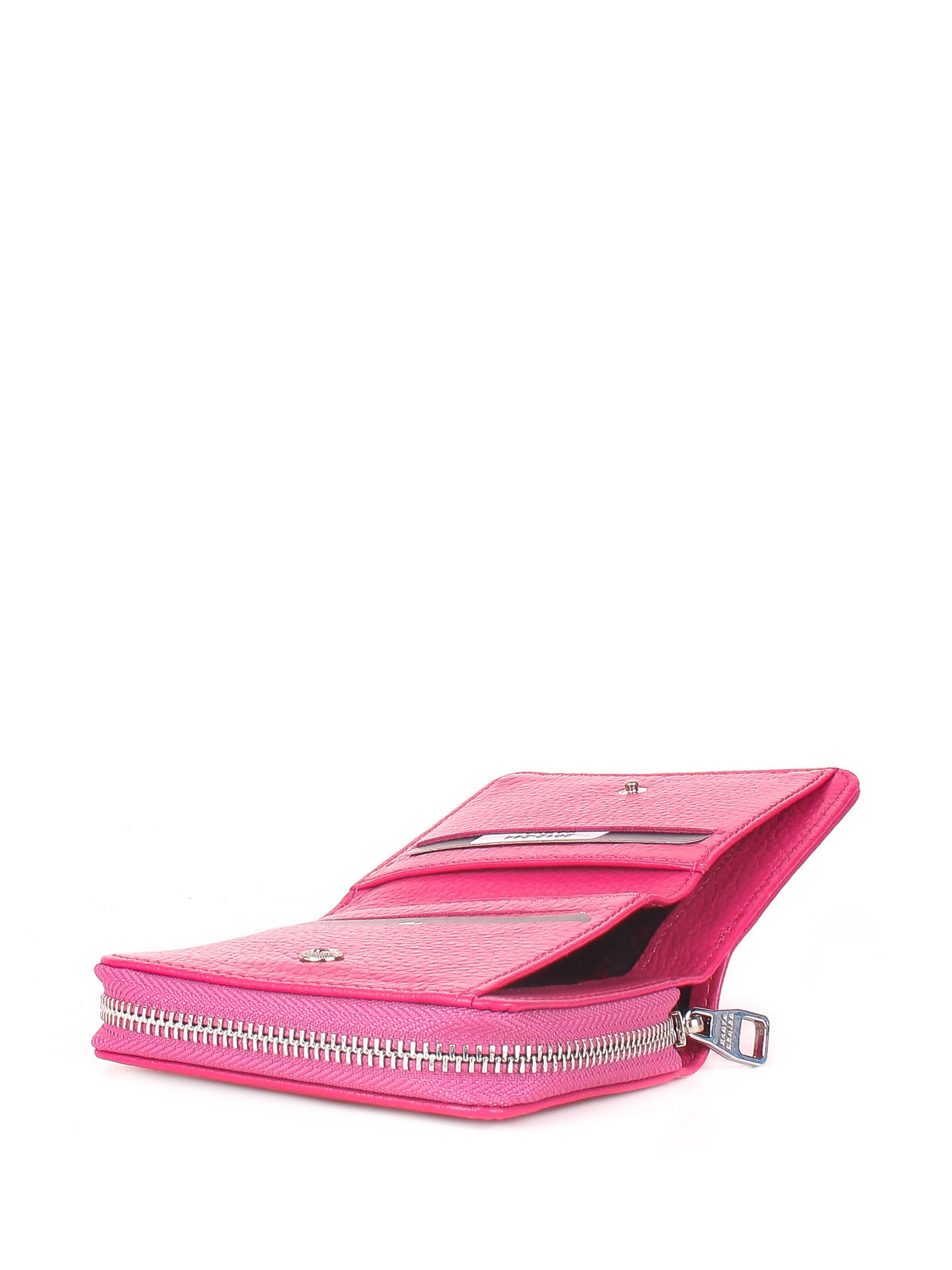 Cartera de piel italiana Rosa 2012-244