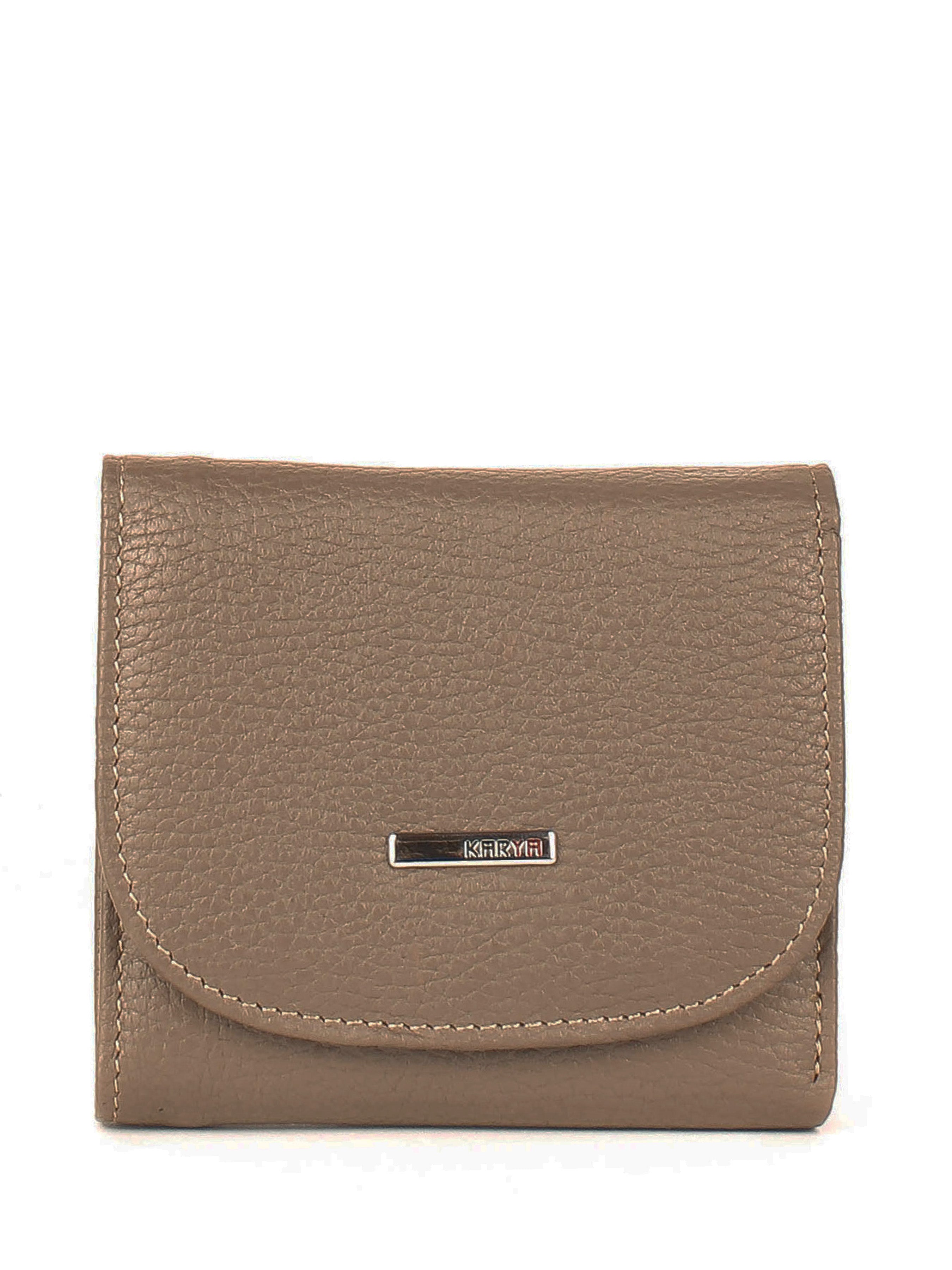 Cartera de piel italiana Gris 2019-51