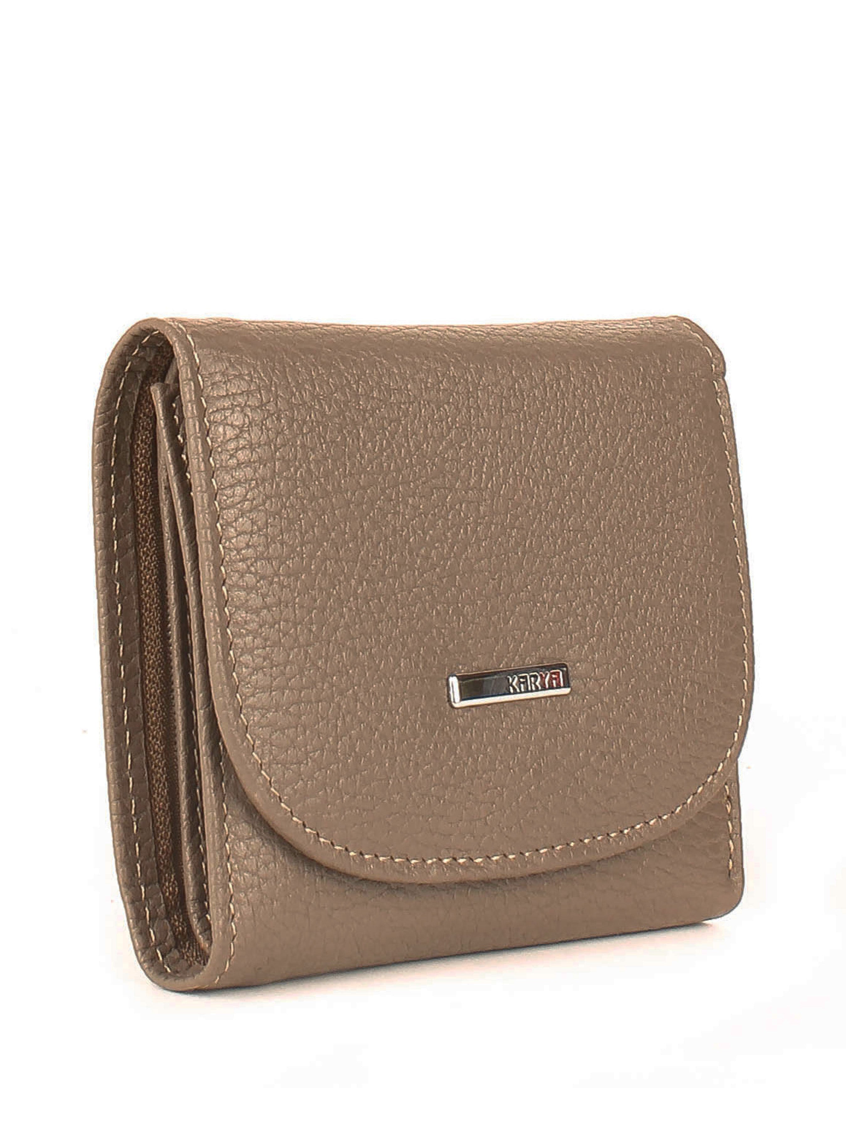 Cartera de piel italiana Gris 2019-51