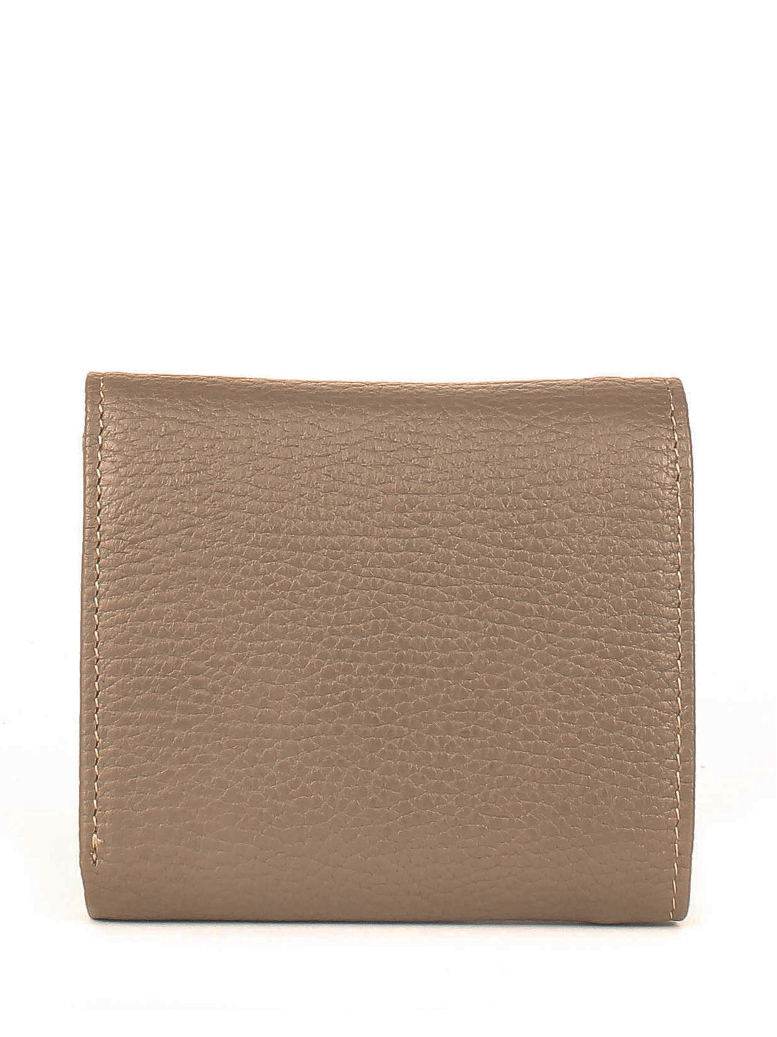 Cartera de piel italiana Gris 2019-51