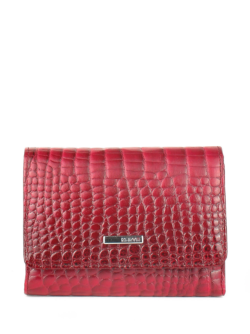 Cartera de piel italiana Rojo 2018-507