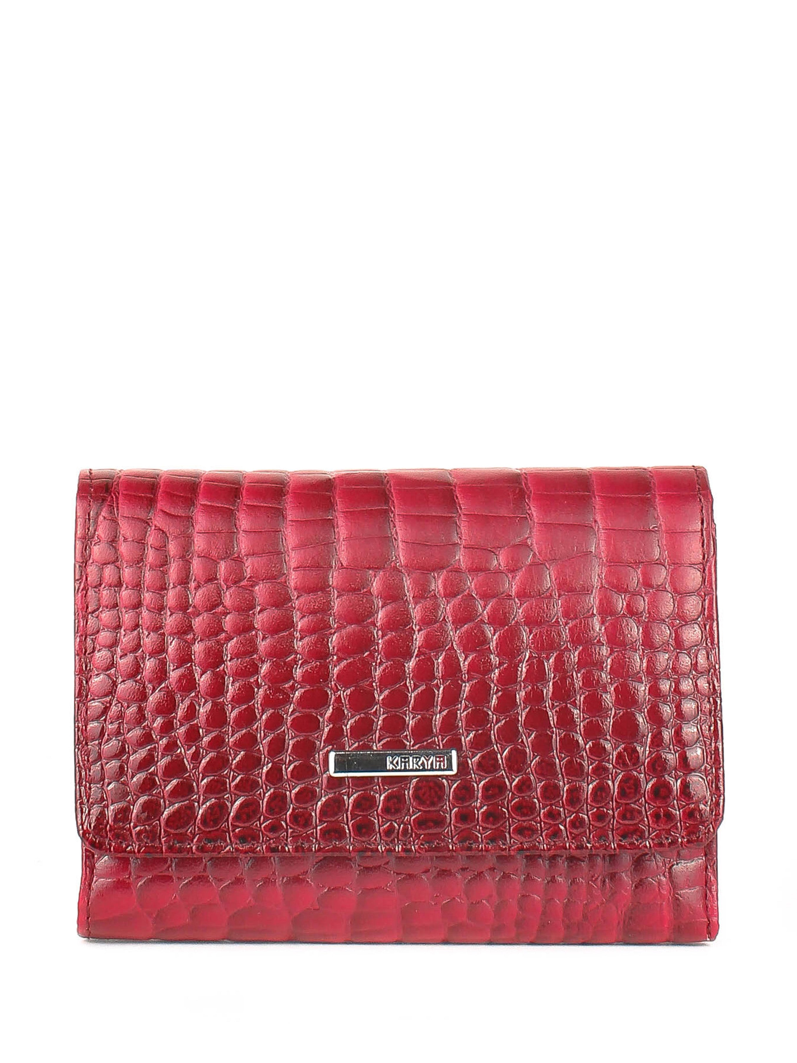 Cartera de piel italiana Rojo 2018-507