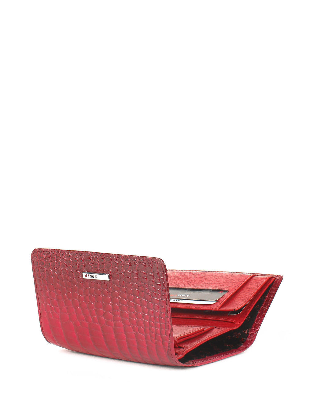 Cartera de piel italiana Rojo 2018-507
