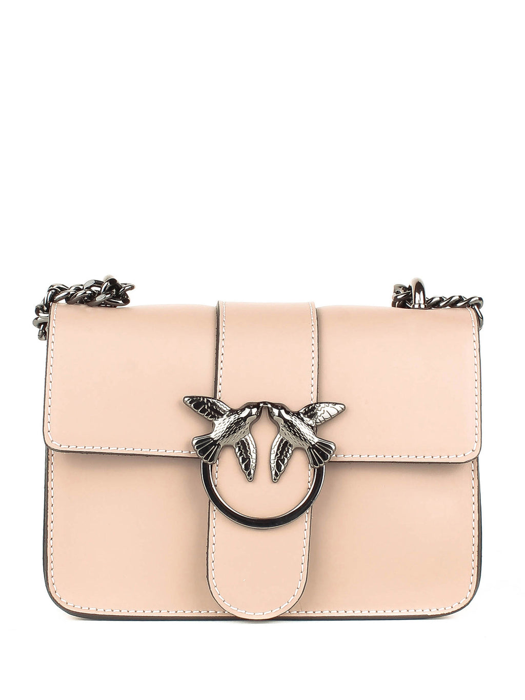 Bandolera de piel italiana Gris 1710-52-31