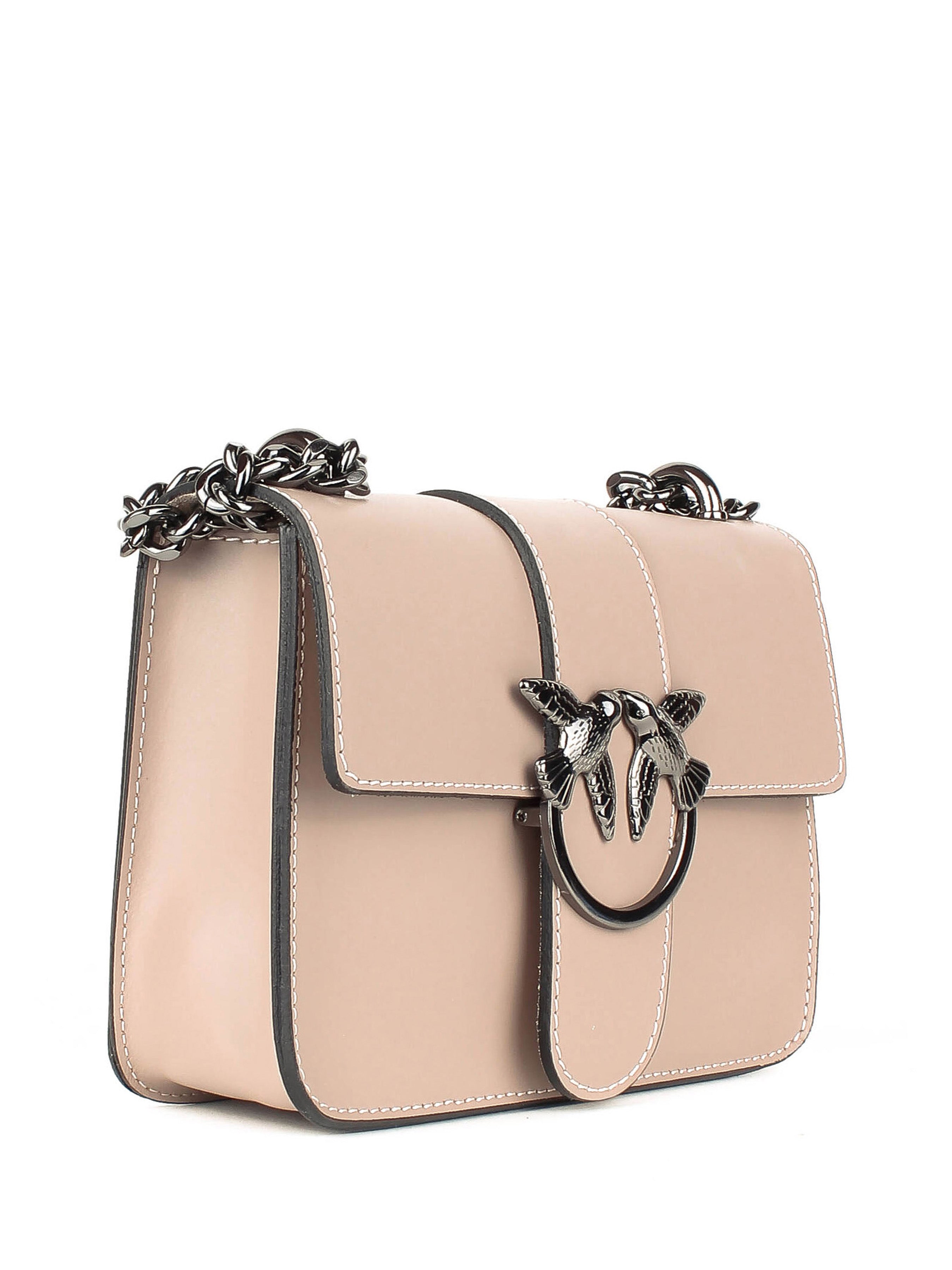 Bandolera de piel italiana Gris 1710-52-31