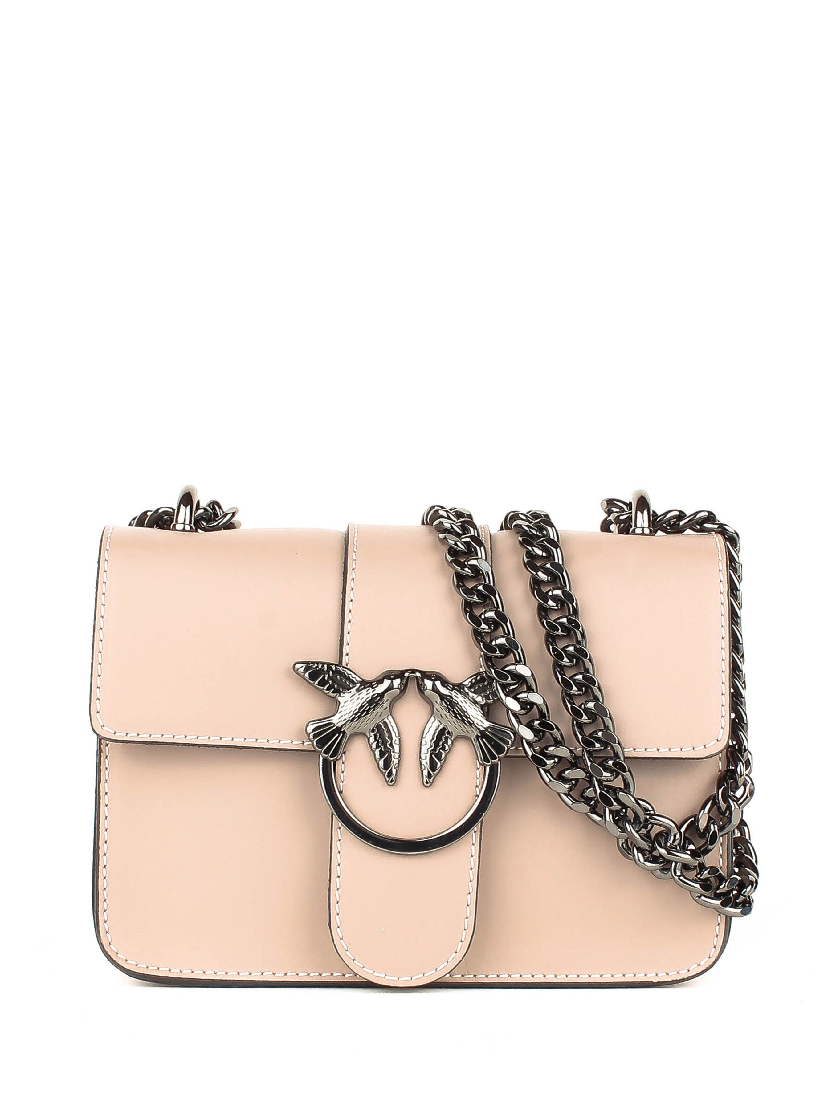 Bandolera de piel italiana Gris 1710-52-31