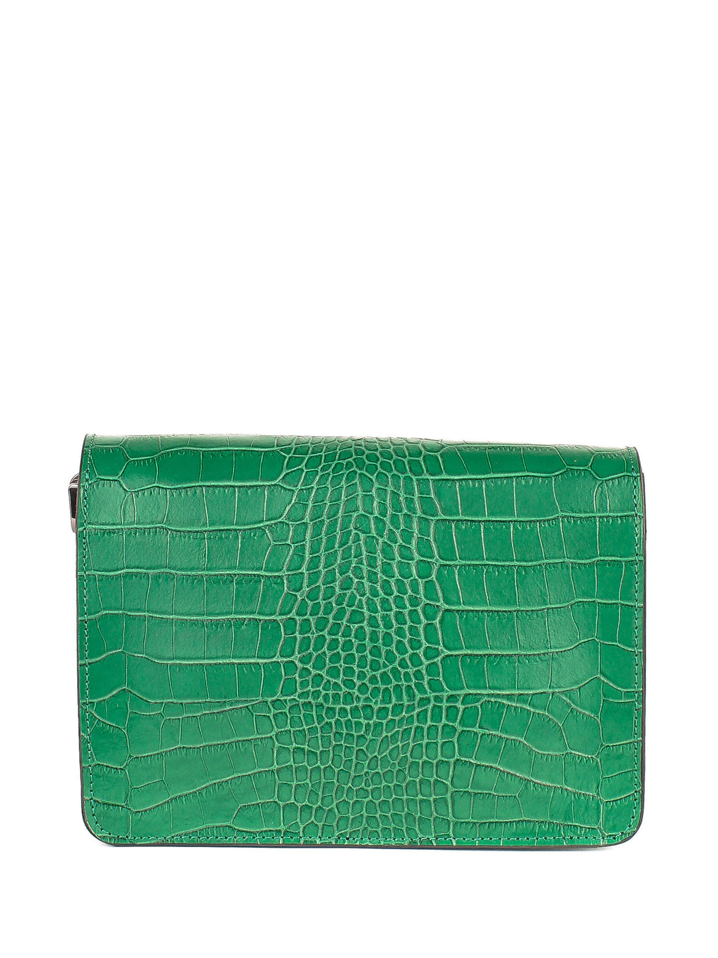 Bandolera de piel italiana Verde 5844-08-36