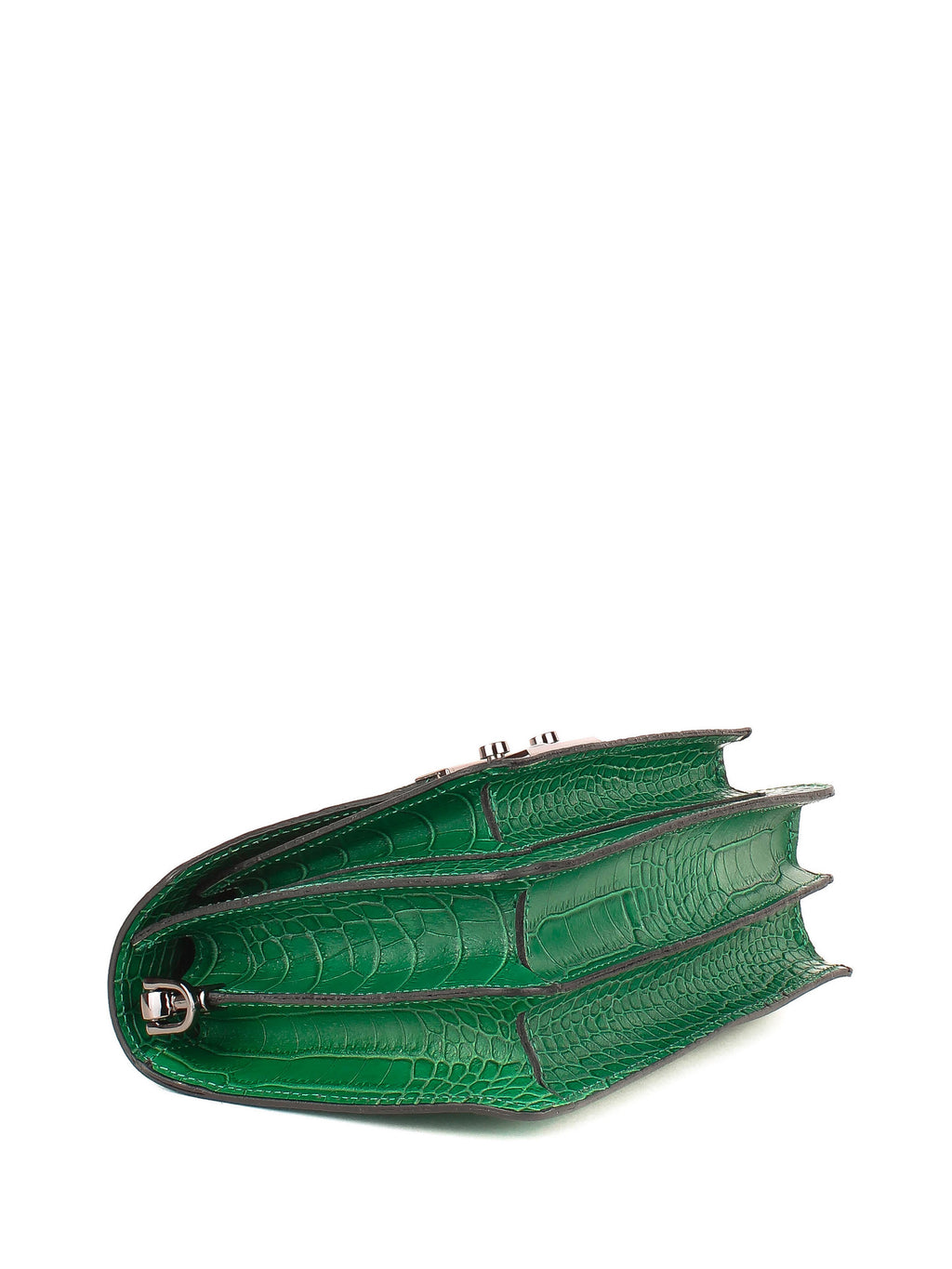 Bandolera de piel italiana Verde 5844-08-36