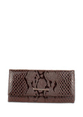 Cartera de piel italiana Marrón 1071-015
