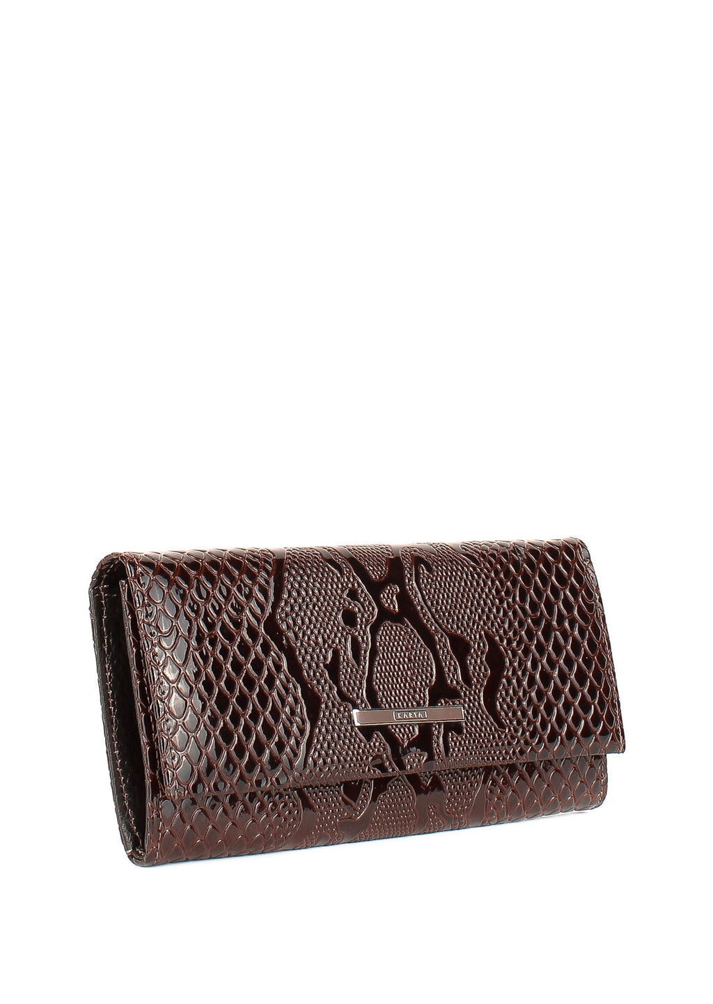 Cartera de piel italiana Marrón 1071-015