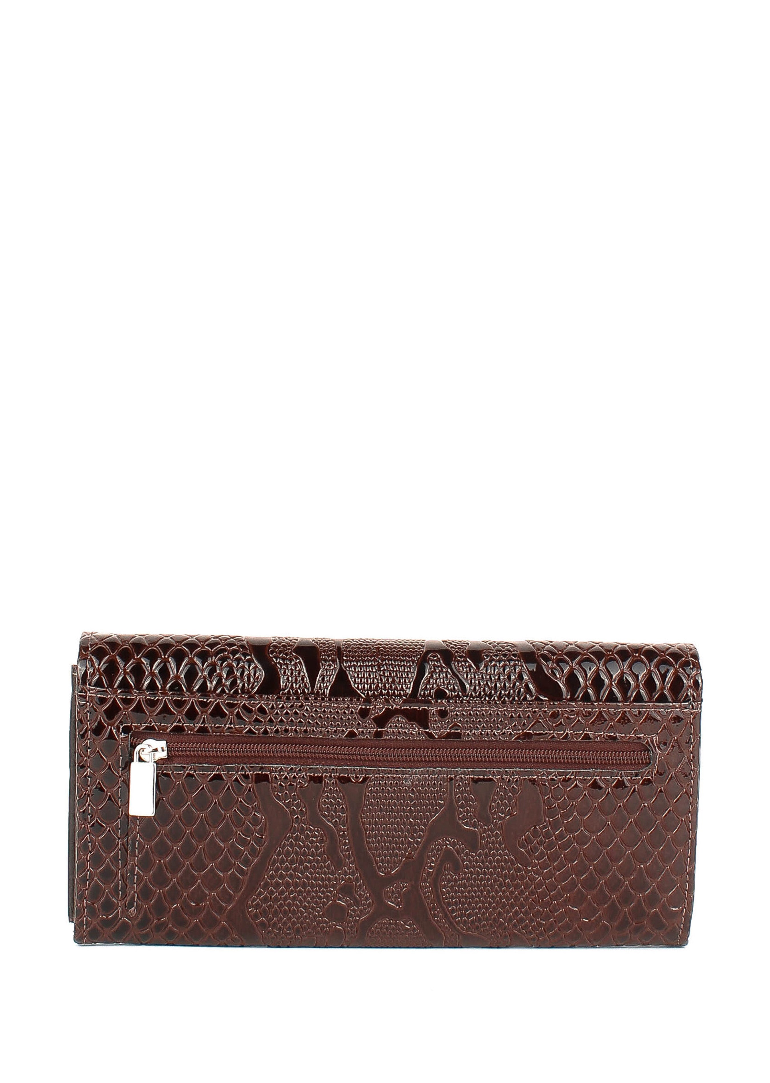 Cartera de piel italiana Marrón 1071-015