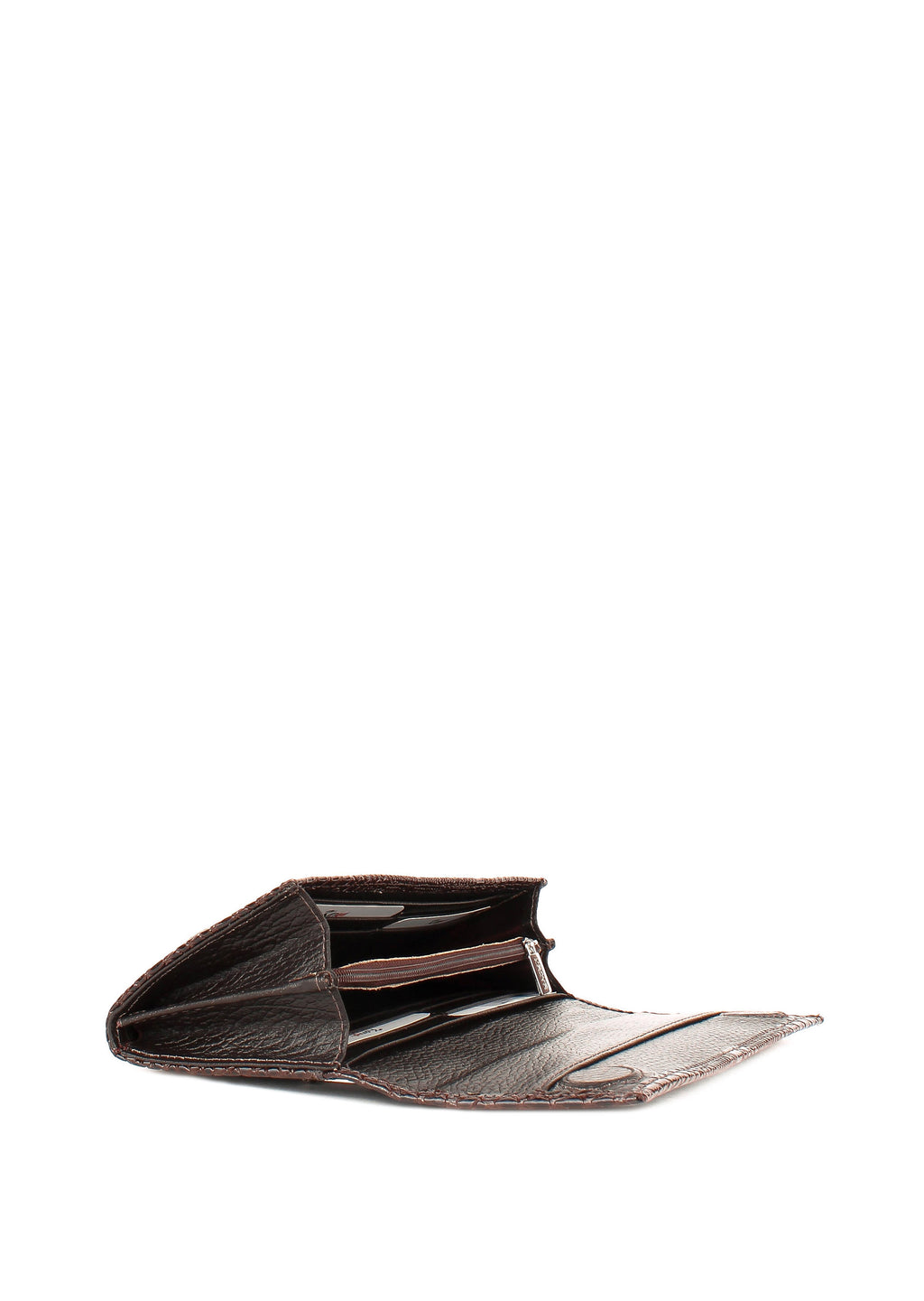 Cartera de piel italiana Marrón 1071-015