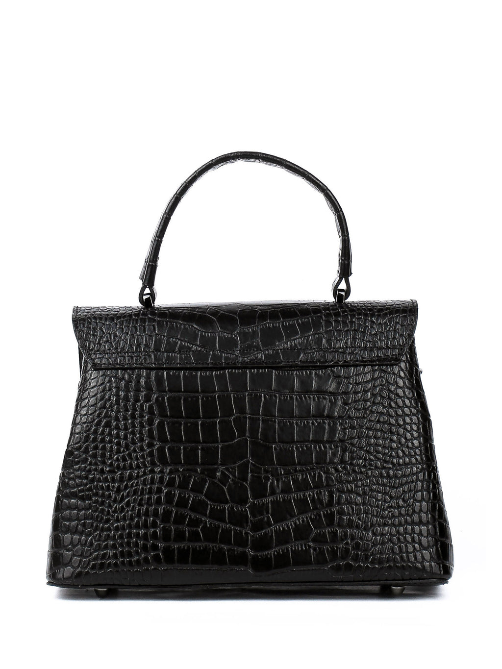 Bolso de mano de piel italiana STOCATTO Negro