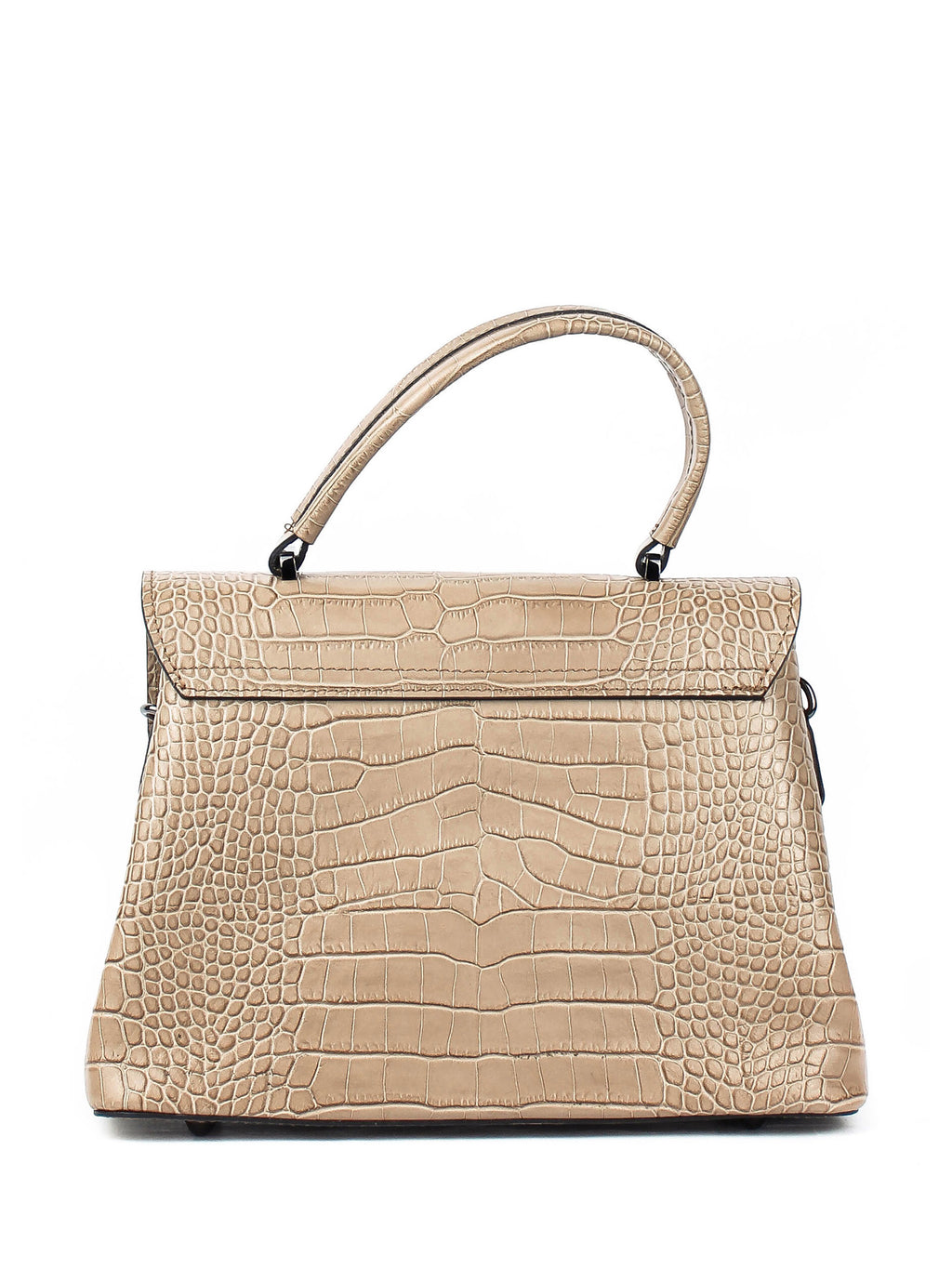 Bolso de mano de piel italiana STOCATTO Marrón