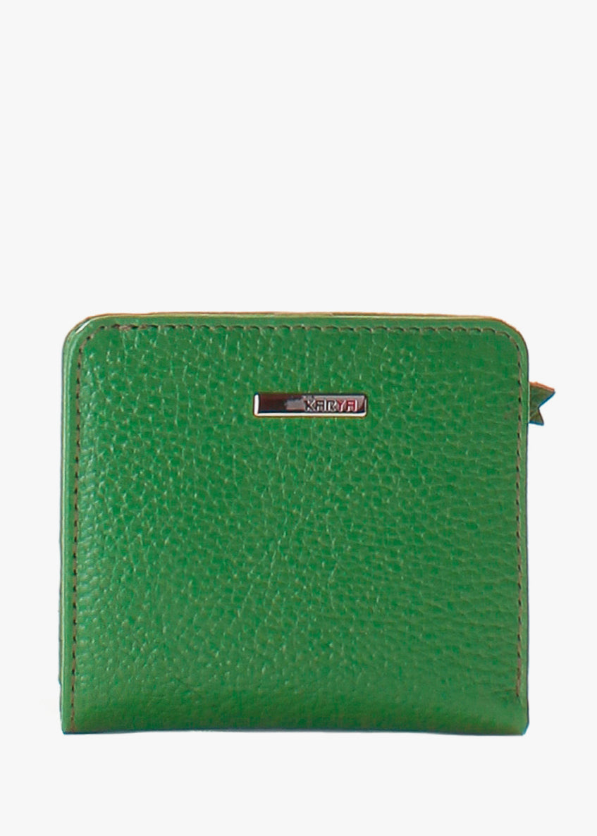 Cartera de piel italiana Verde 1208-104