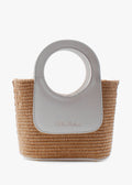Bolso de mano de piel italiana Blanco 5454-1611-32