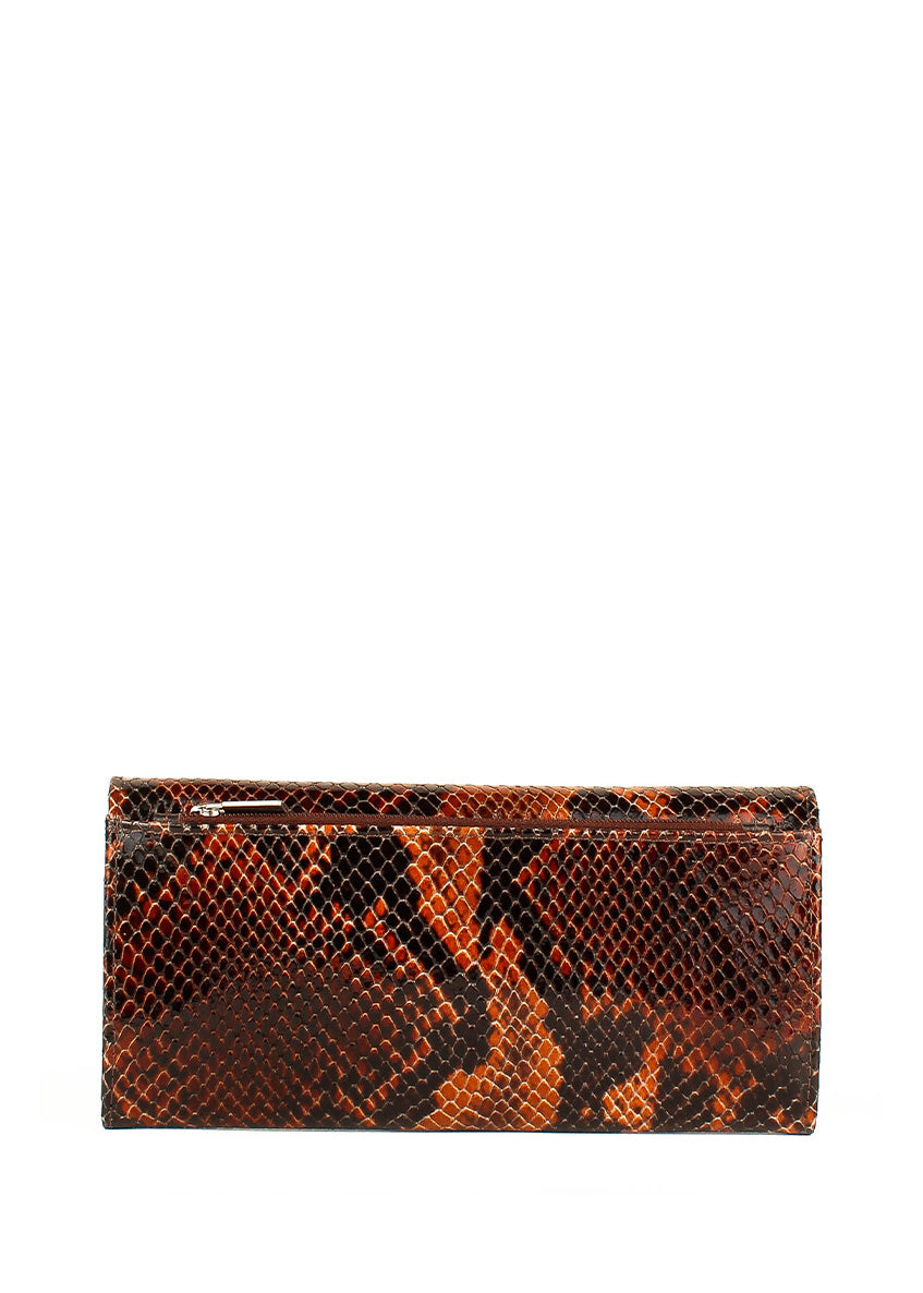 Cartera de piel italiana Marrón 1101-512