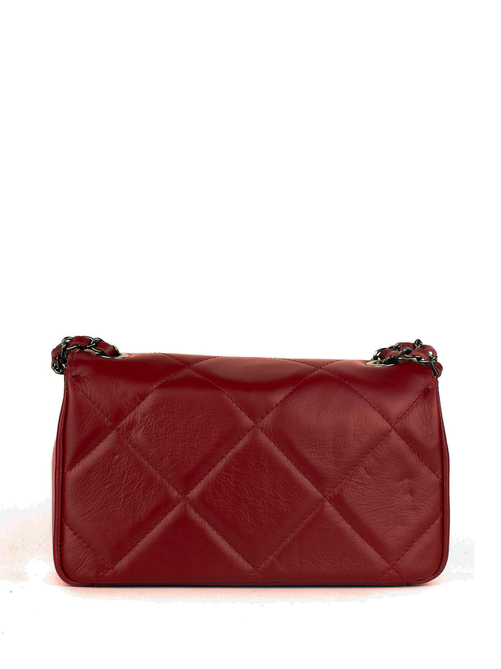 Bandolera de piel italiana Burgoña 1008-12-37