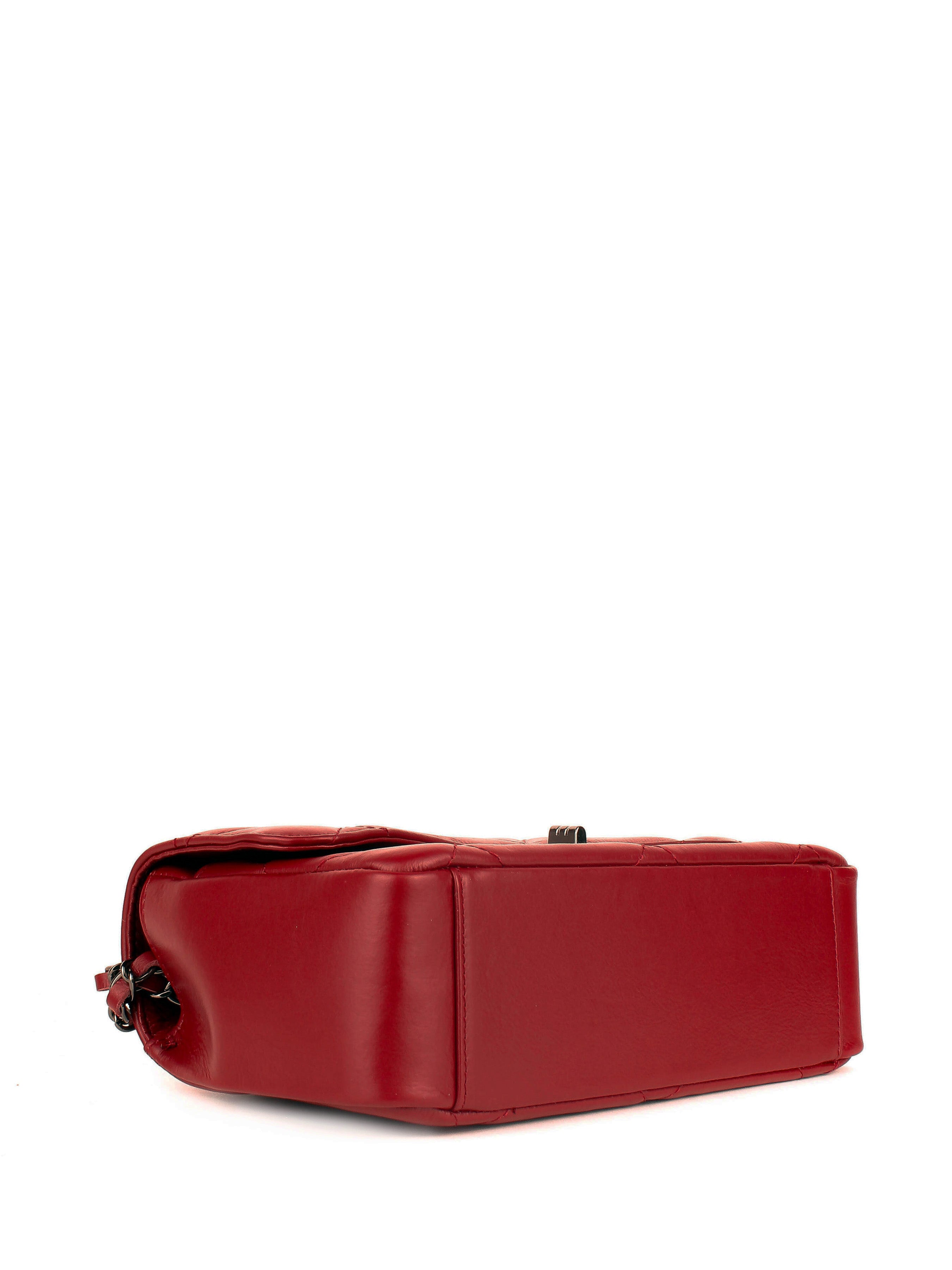 Bandolera de piel italiana Burgoña 1008-12-37