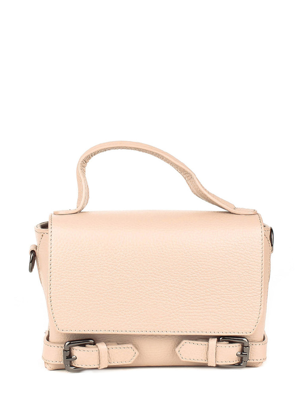 Bolso de mano de piel italiana Gris 4334-52-32