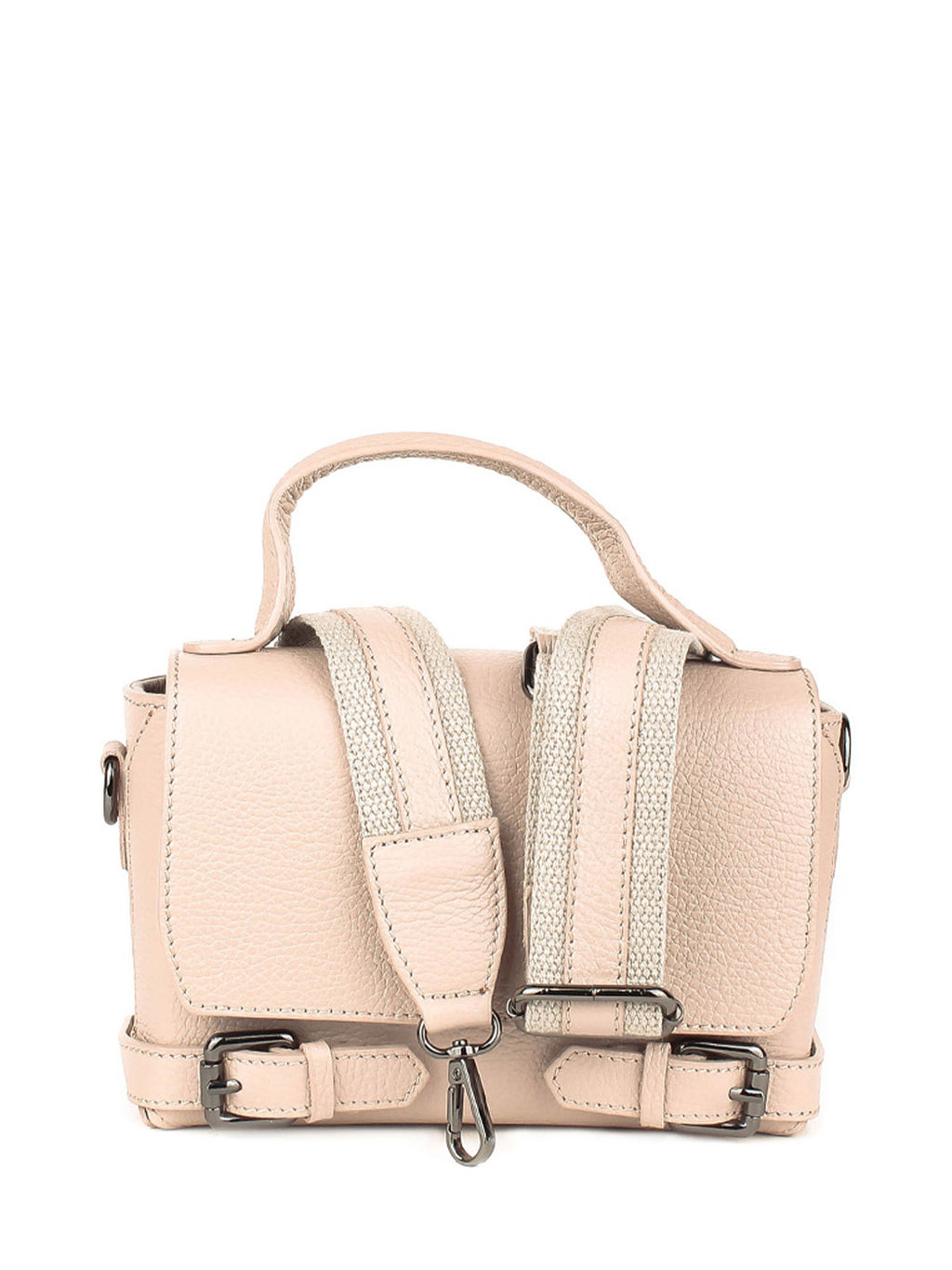 Bolso de mano de piel italiana Gris 4334-52-32