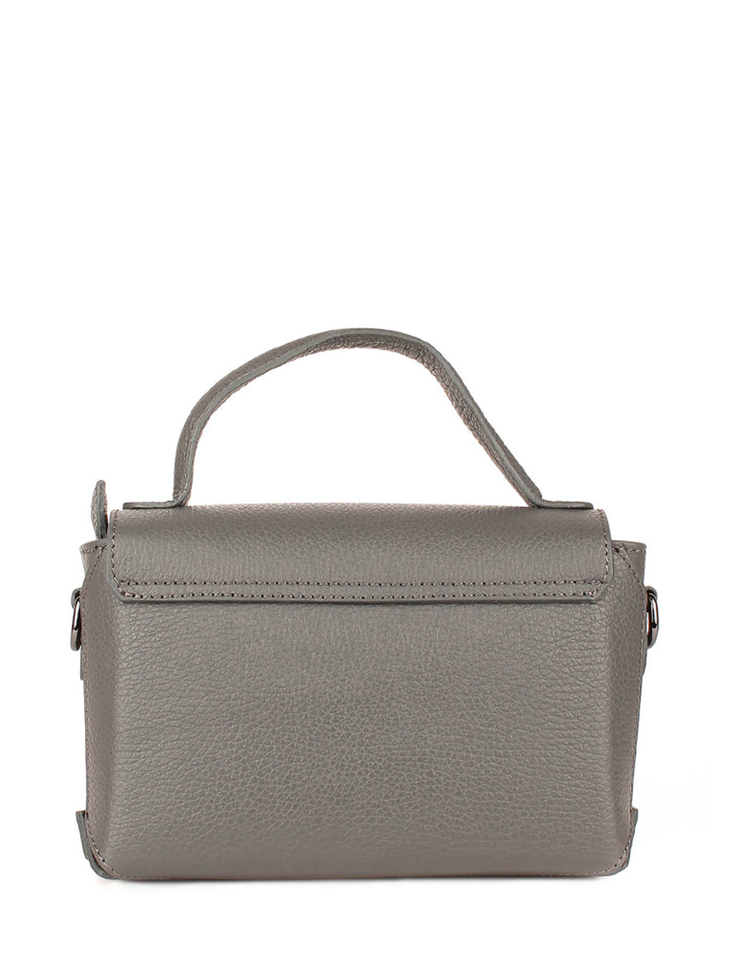 Bolso de mano de piel italiana Gris 4334-27-32