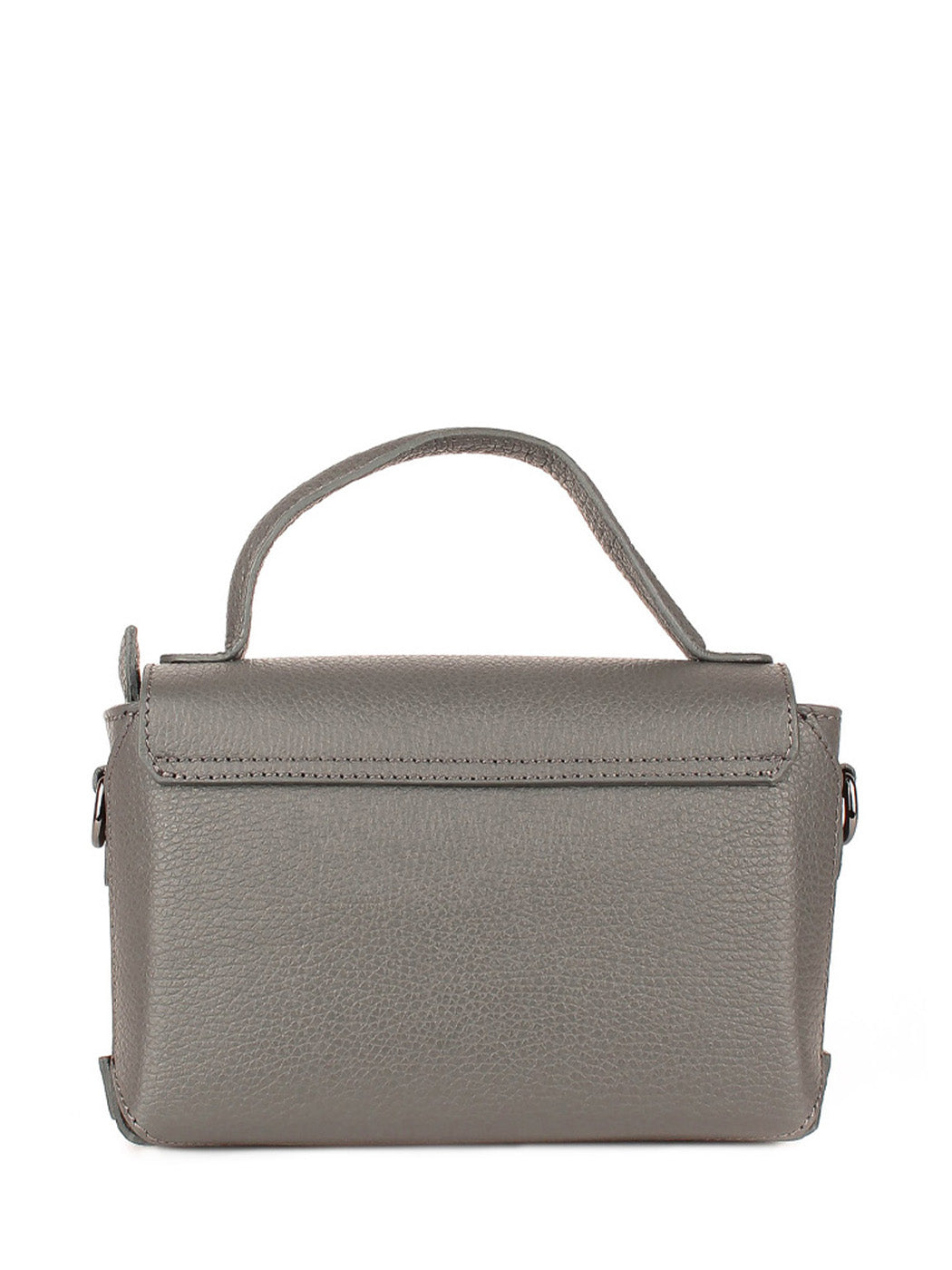 Bolso de mano de piel italiana Gris 4334-27-32