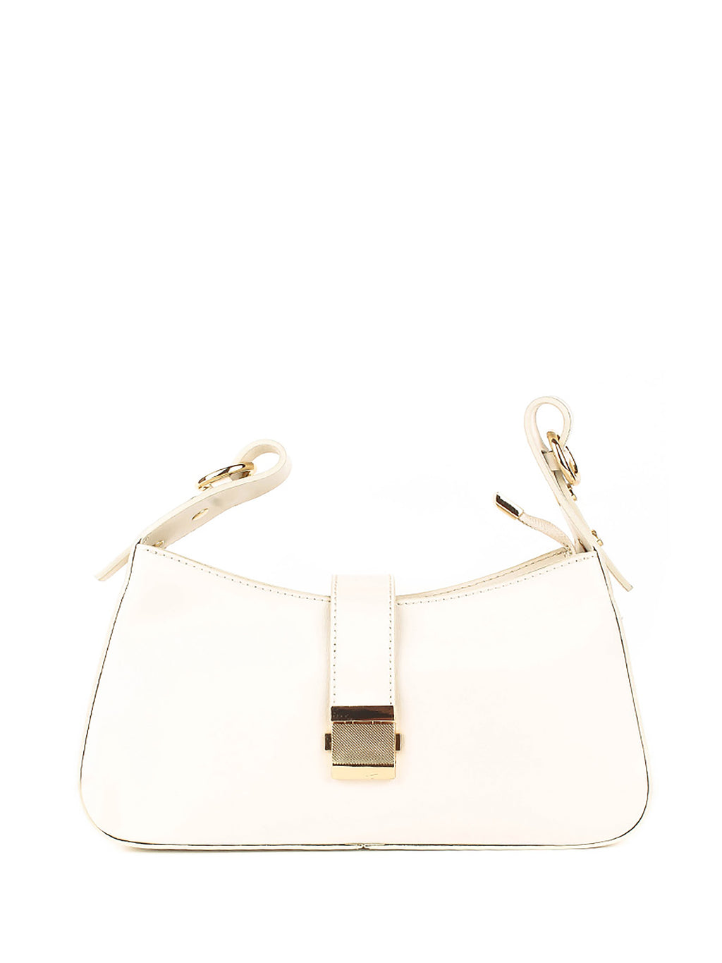 Bolso de hombro de piel italiana Beige 4455-11-33