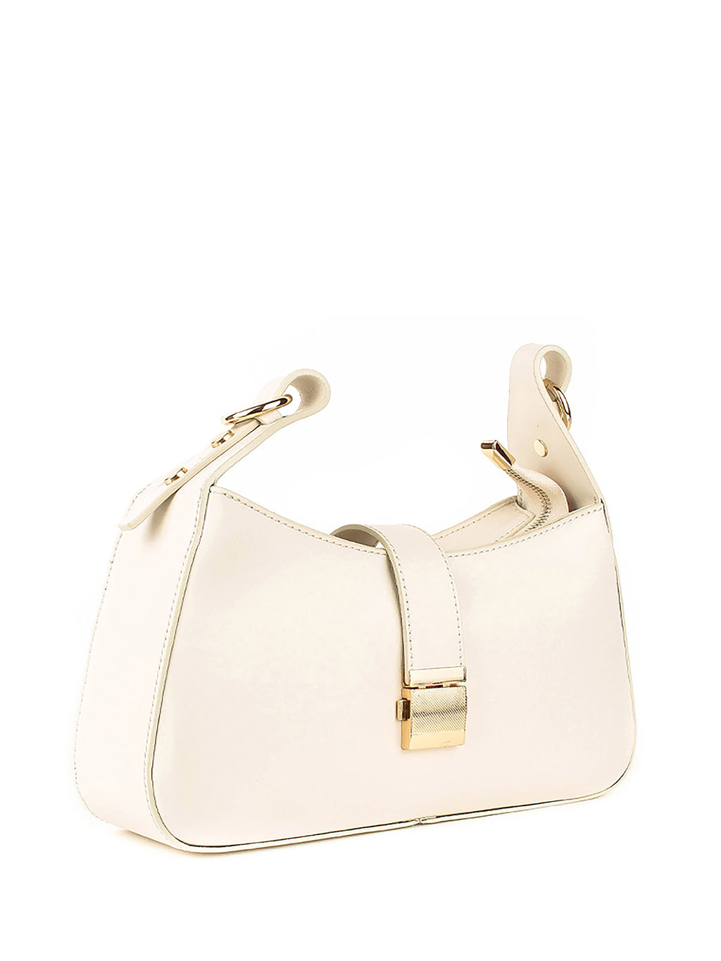 Bolso de hombro de piel italiana Beige 4455-11-33