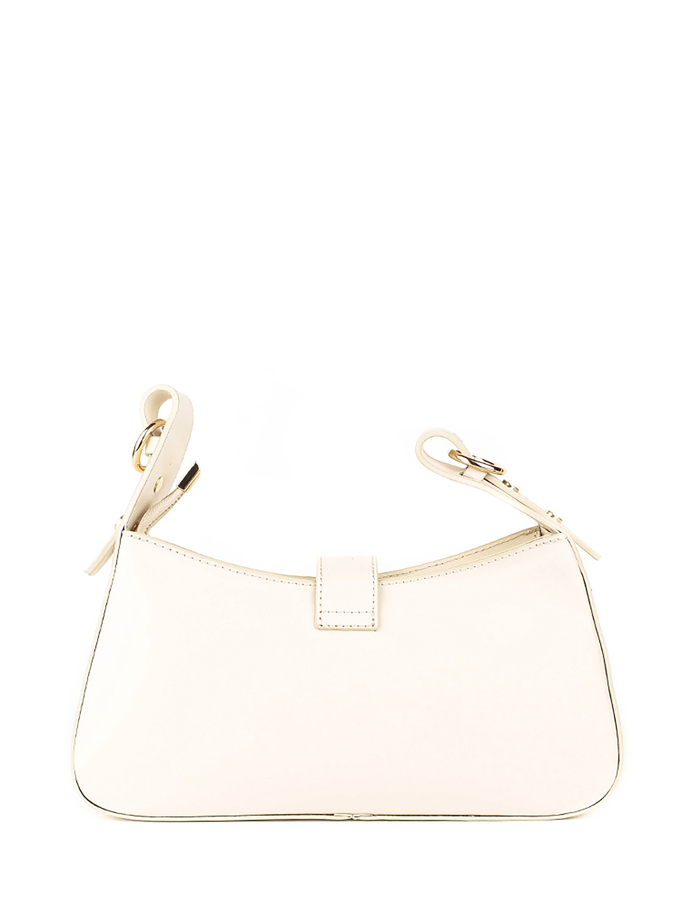 Bolso de hombro de piel italiana Beige 4455-11-33