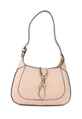 Bolso de hombro de piel italiana Beige 2109-11-32