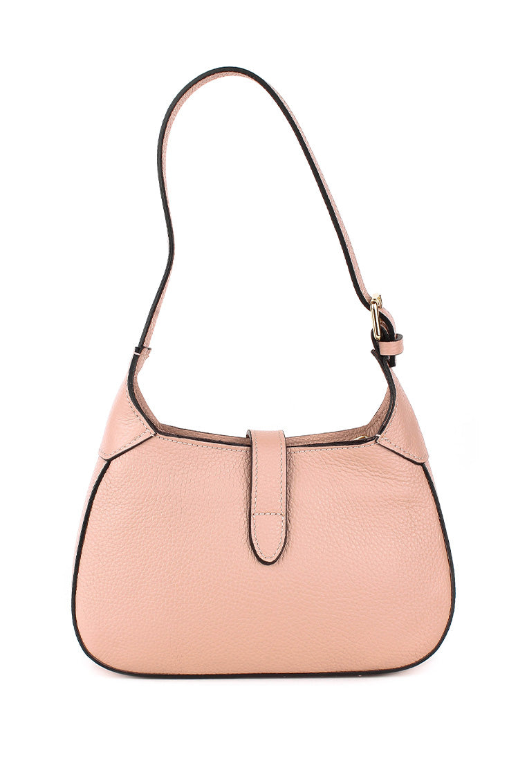 Bolso de hombro de piel italiana Gris 2109-52-32