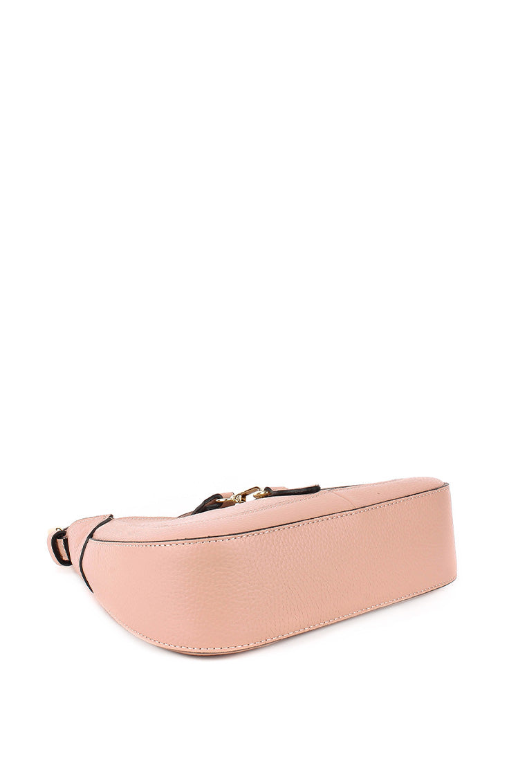 Bolso de hombro de piel italiana Gris 2109-52-32