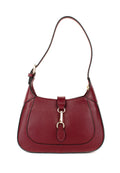 Bolso de hombro de piel italiana Borgoña 2109-103-32