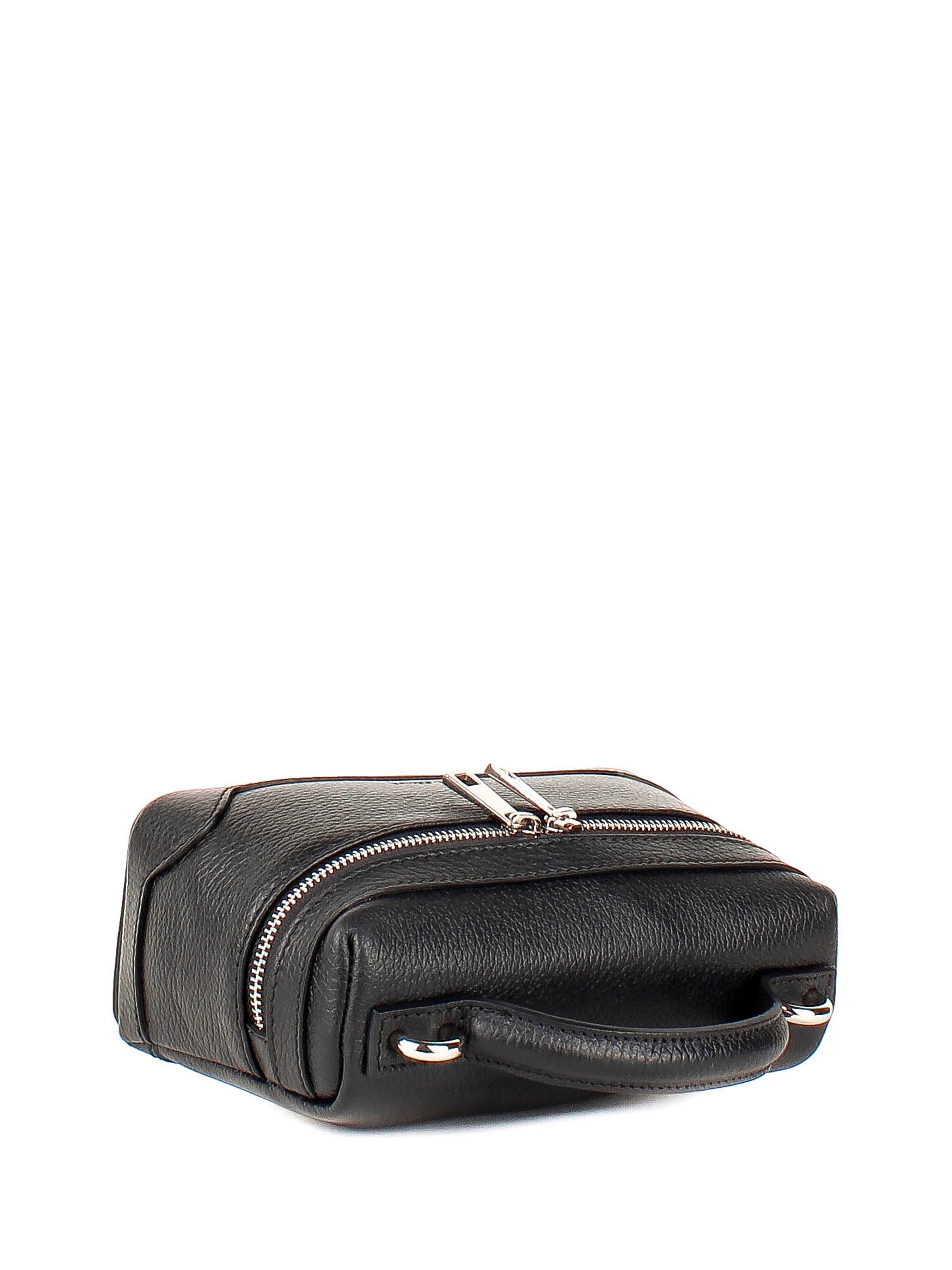 Bandolera de piel italiana Negro 6344-05-32